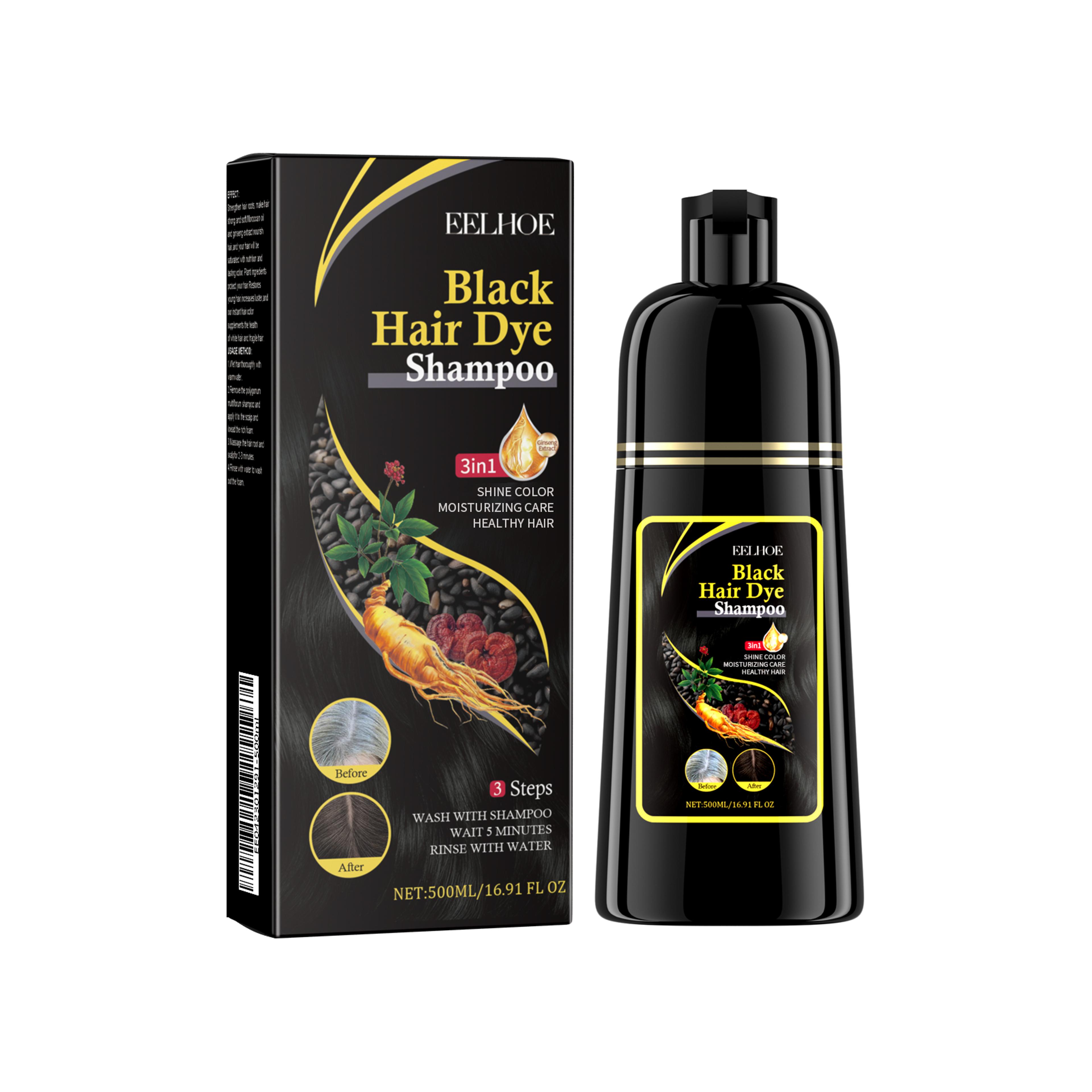 Brown Hair Dyeing Shampoo Lasting Coloring Deeply Nourishing Formula To Reduce Breakage Promote Sca 7