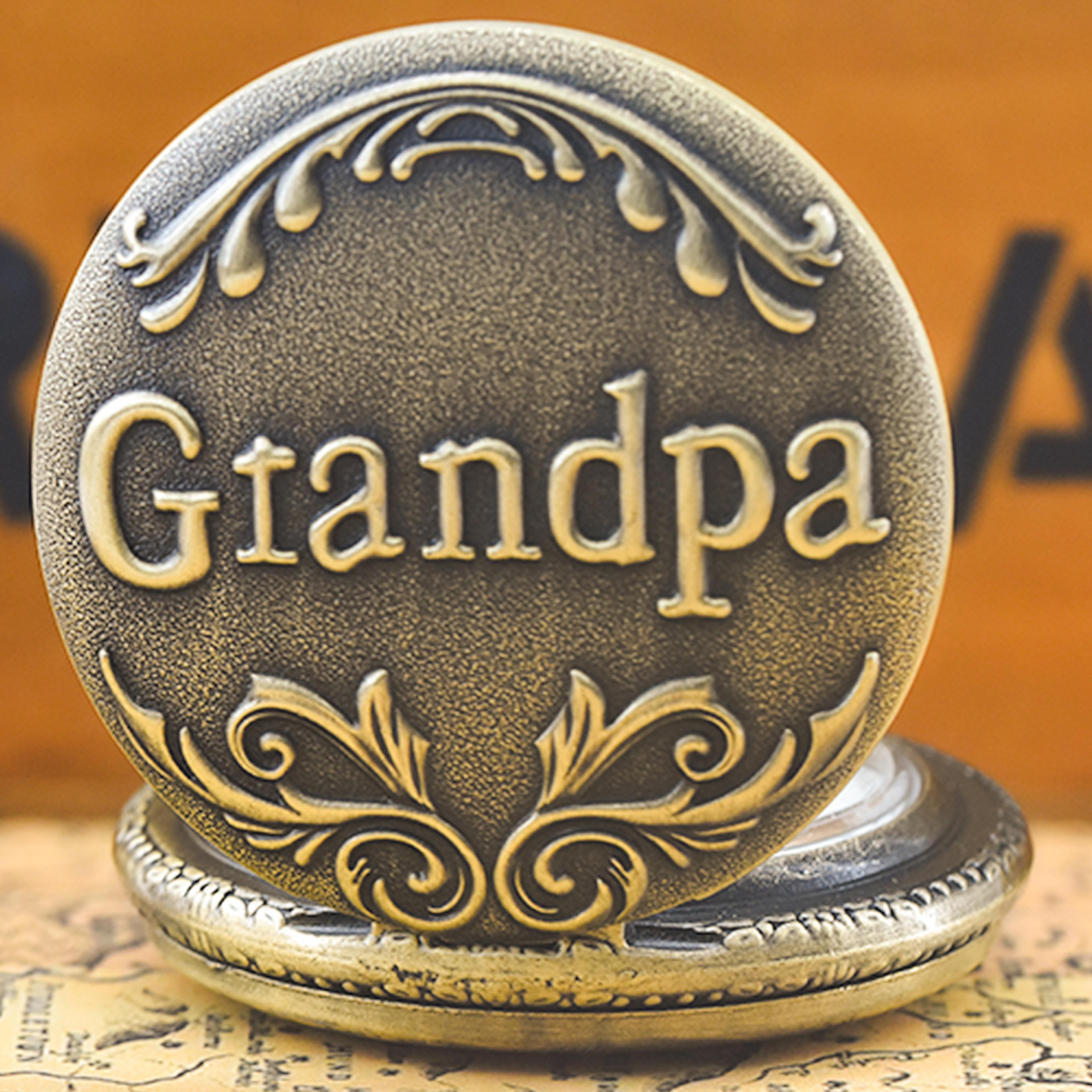 The Greatest Pocket Watch Necklace For Grandpa Dad Gifts Vintage Quartz Pocket Watches With Chain R 3