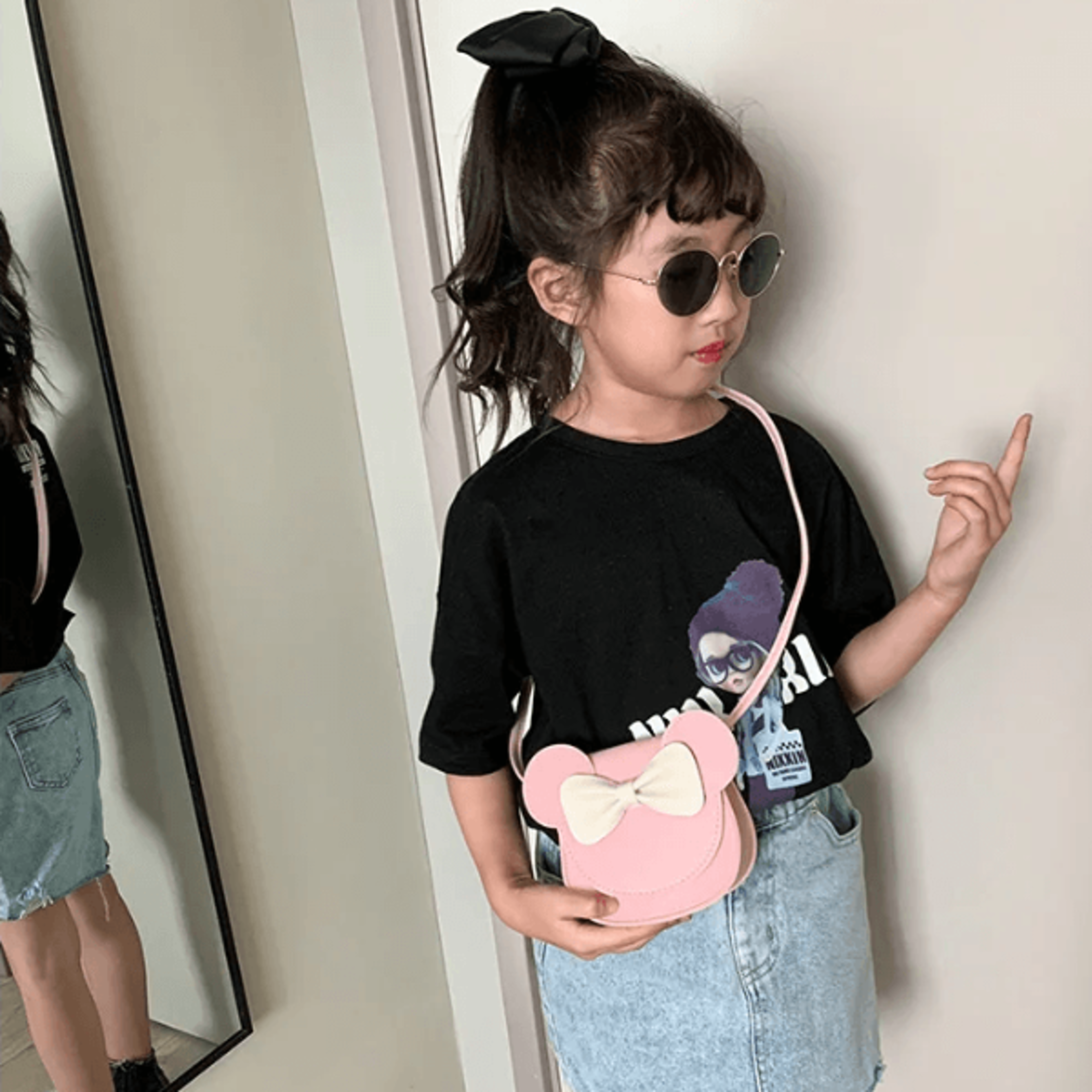 cute mouse mini shoulder bag for girls, disney cartoon messenger bag & fashion small crossbody bag