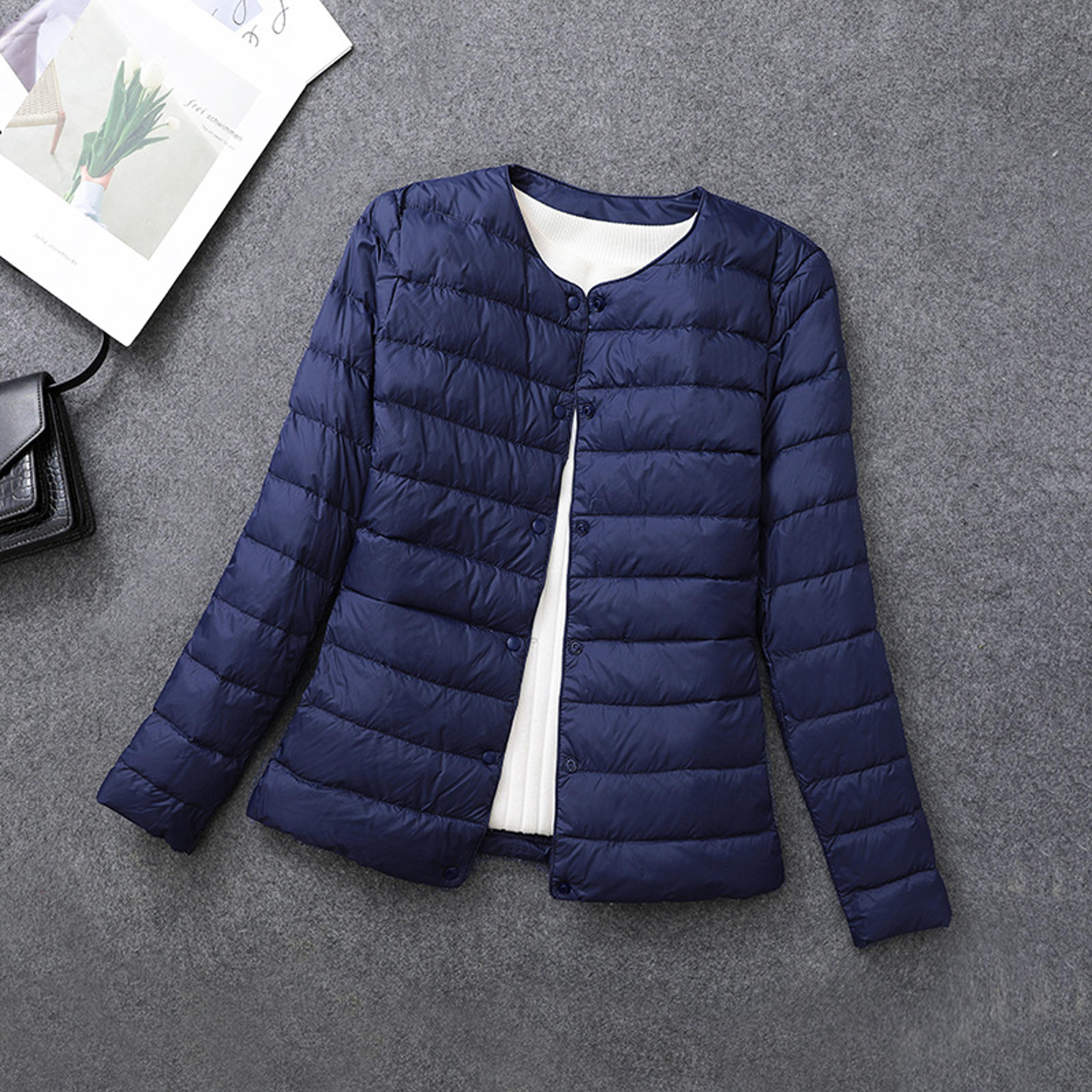 Womens Lightweight Down Jacket Matt Fabric Windbreaker Parka Warm Duck Down Coat 9