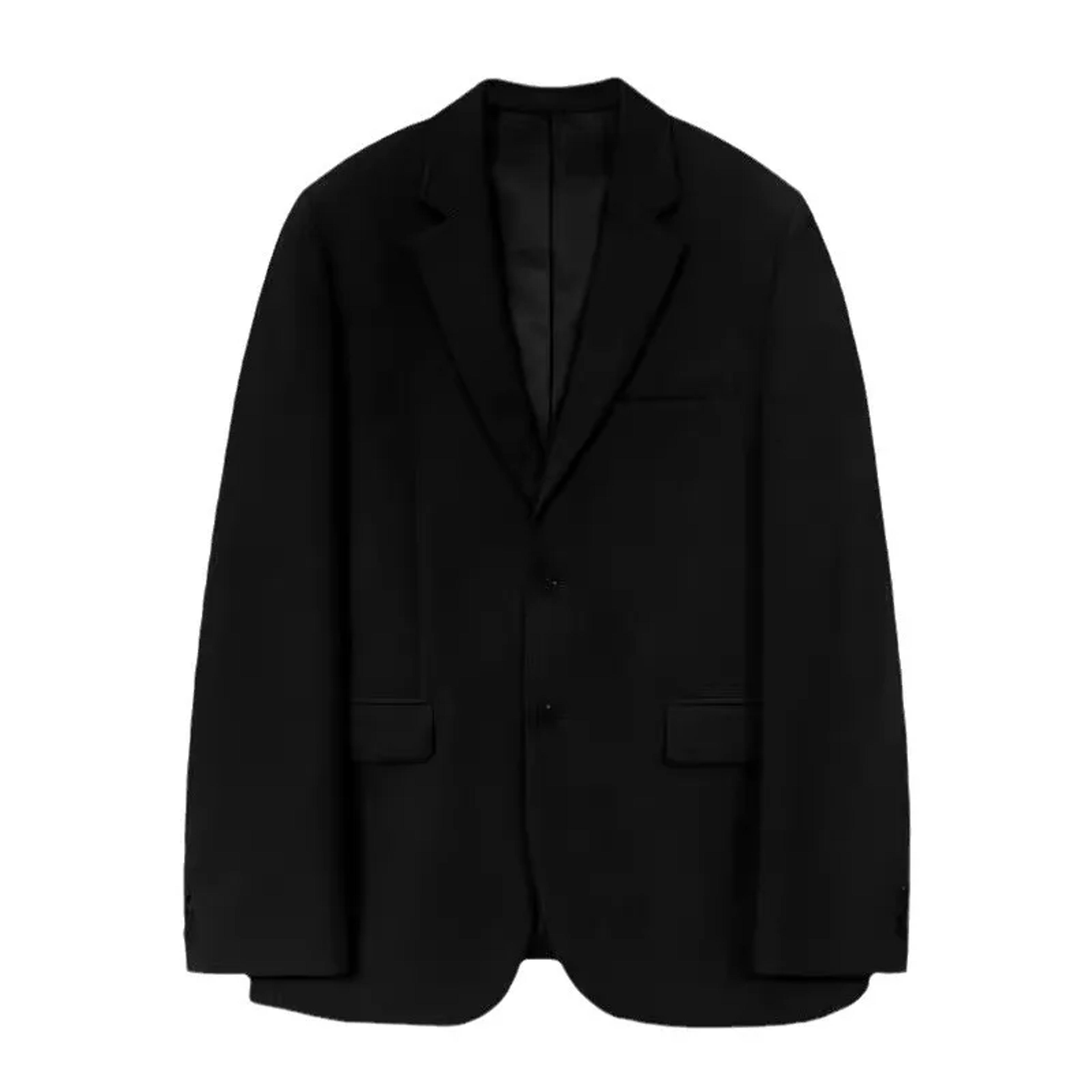 Mens Casual Blazer Western Style Loose Fit Jacket Autumn Trendy Single Breasted Black Coat Dongdaem 4