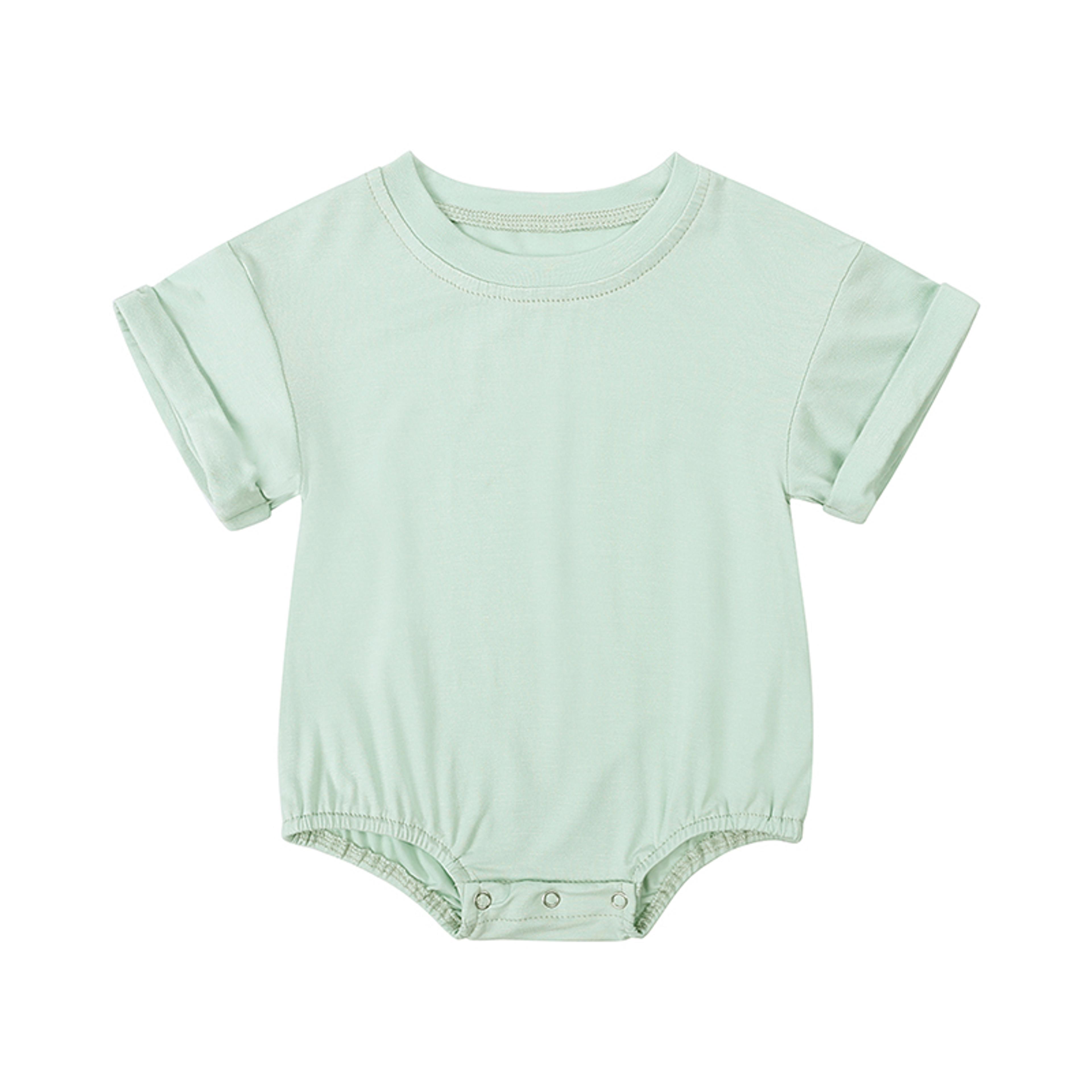 Baby Romper Bamboo Fiber Jumpsuit Casual Newborn Clothes For Boys And Girls Short Sleeve Bodysuit 4
