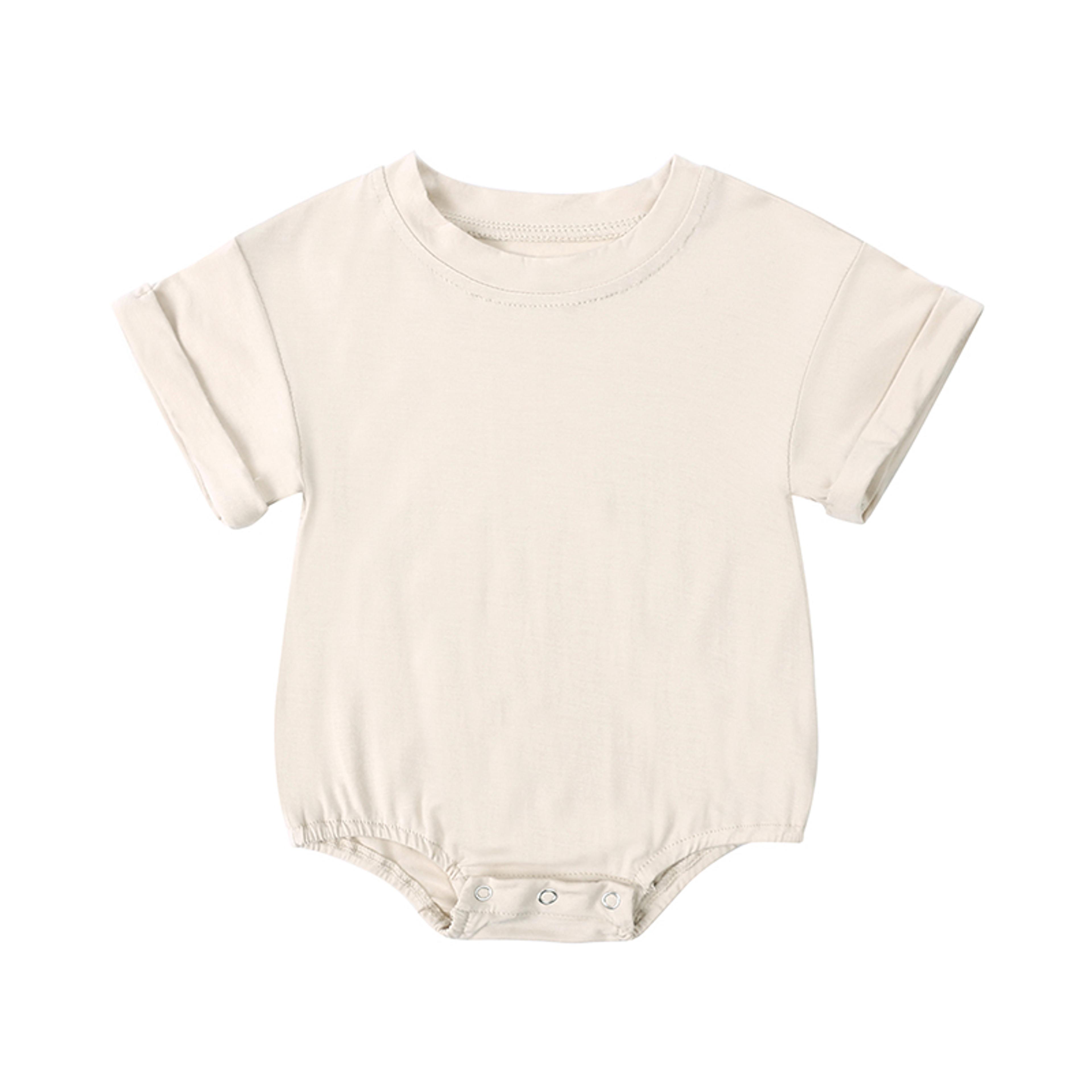 Baby Romper Bamboo Fiber Jumpsuit Casual Newborn Clothes For Boys And Girls Short Sleeve Bodysuit 13