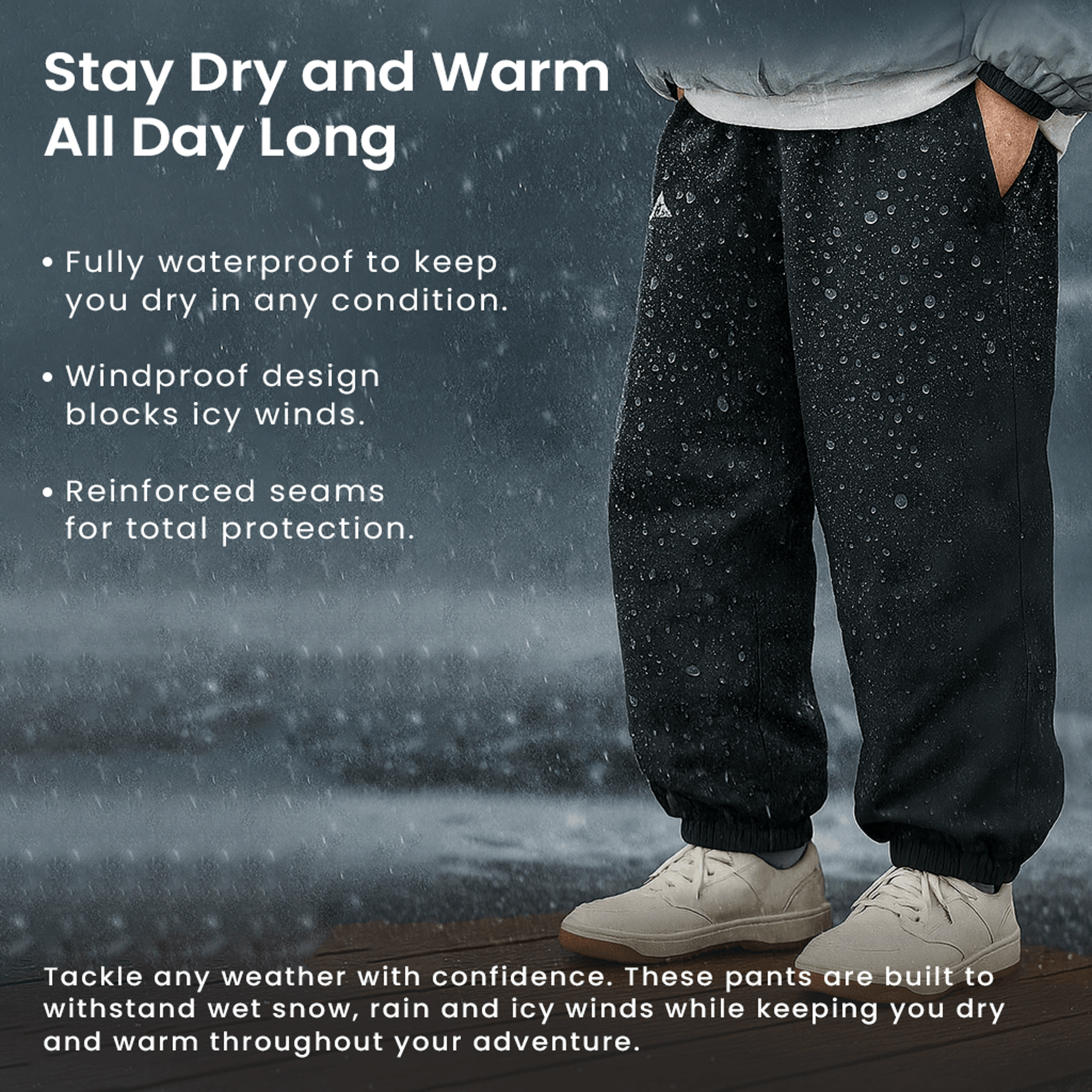 Ski Pants Waterproof Loose Fit For Men Women Wear Resistant Ski Pants Professional Double Board Sin 1