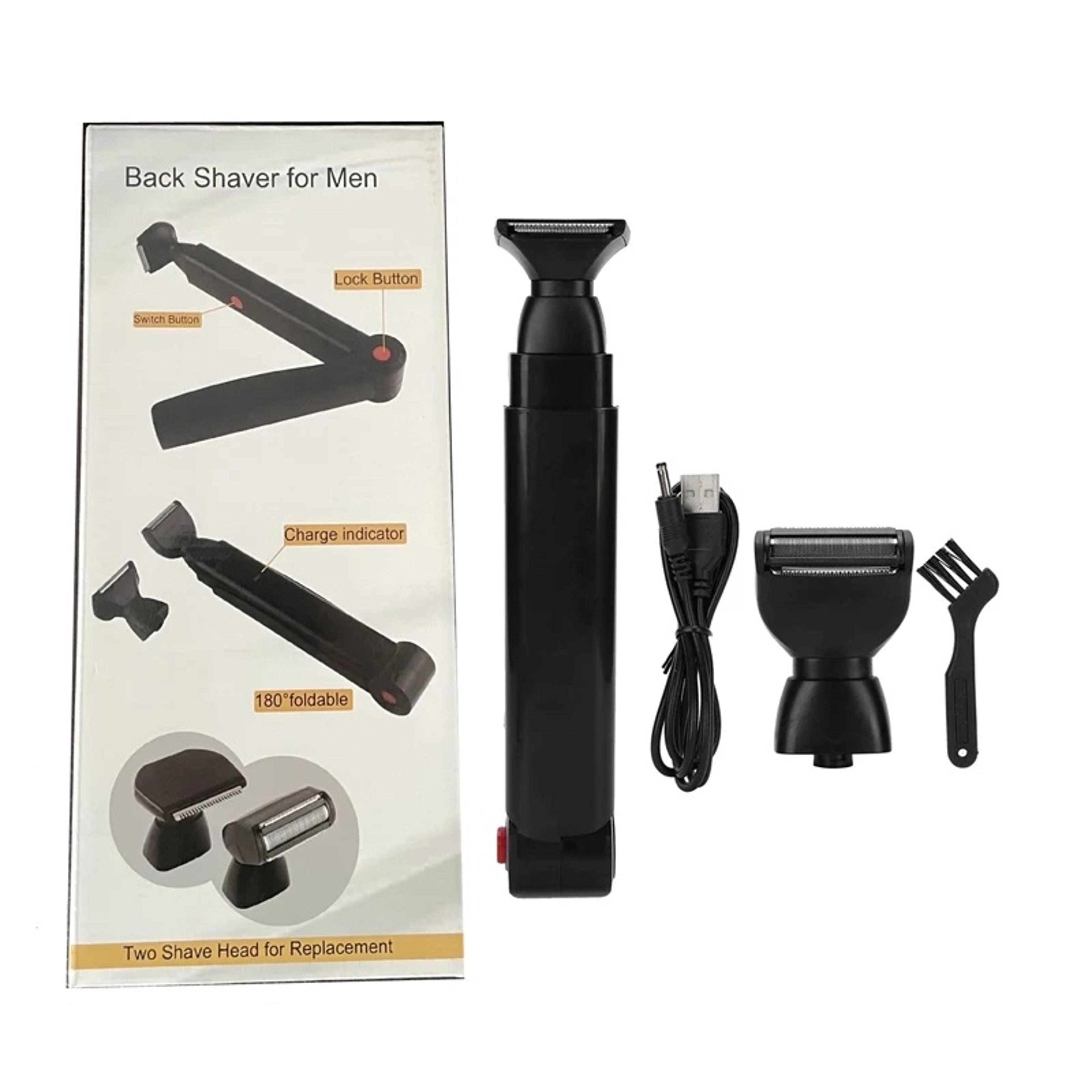 Electric Back Shaver For Men  Rechargeable Foldable Groomer For Smooth Easy Hair Removal 6