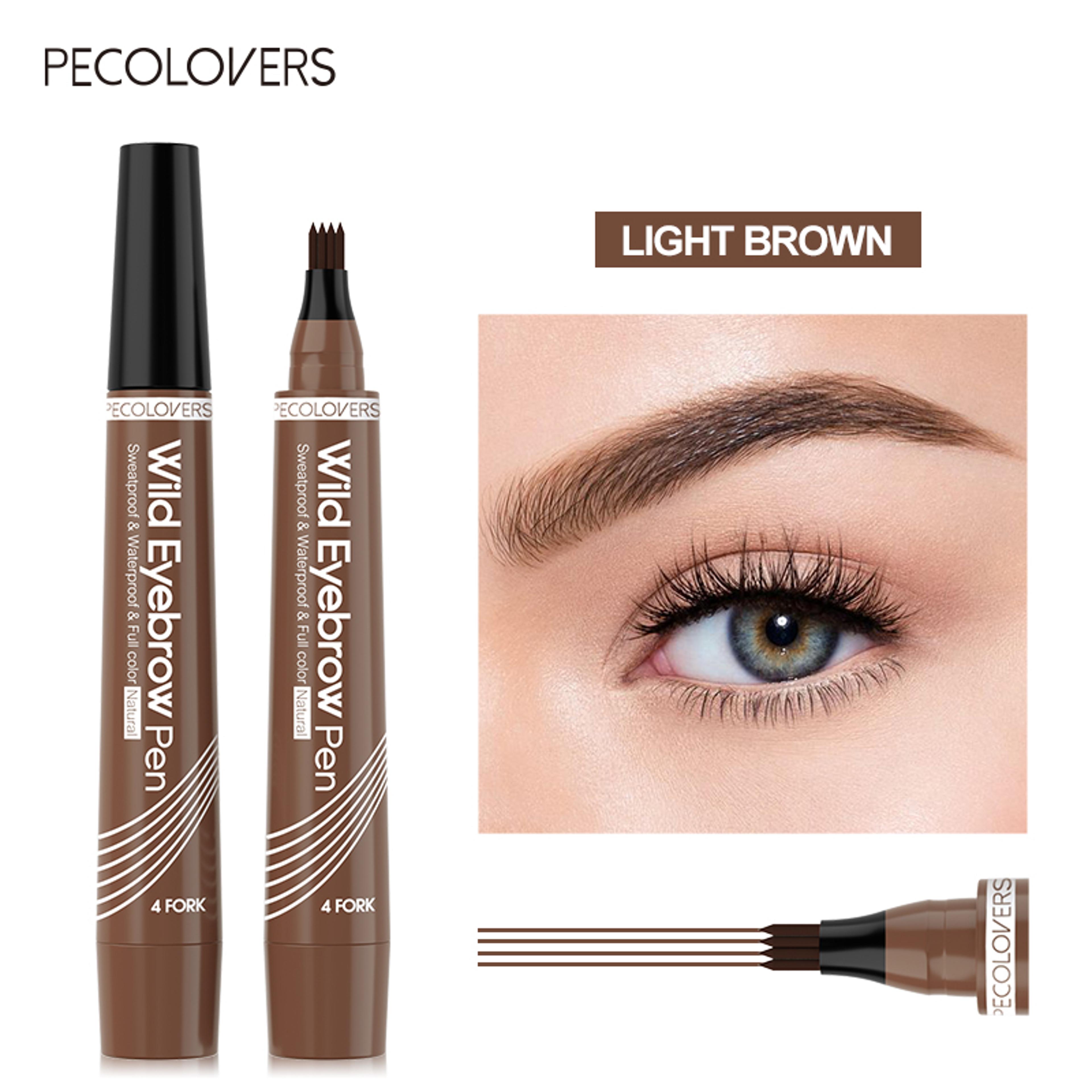 Waterproof 4Tip Eyebrow Pen  LongLasting Natural HairLike Brow Pencil 7