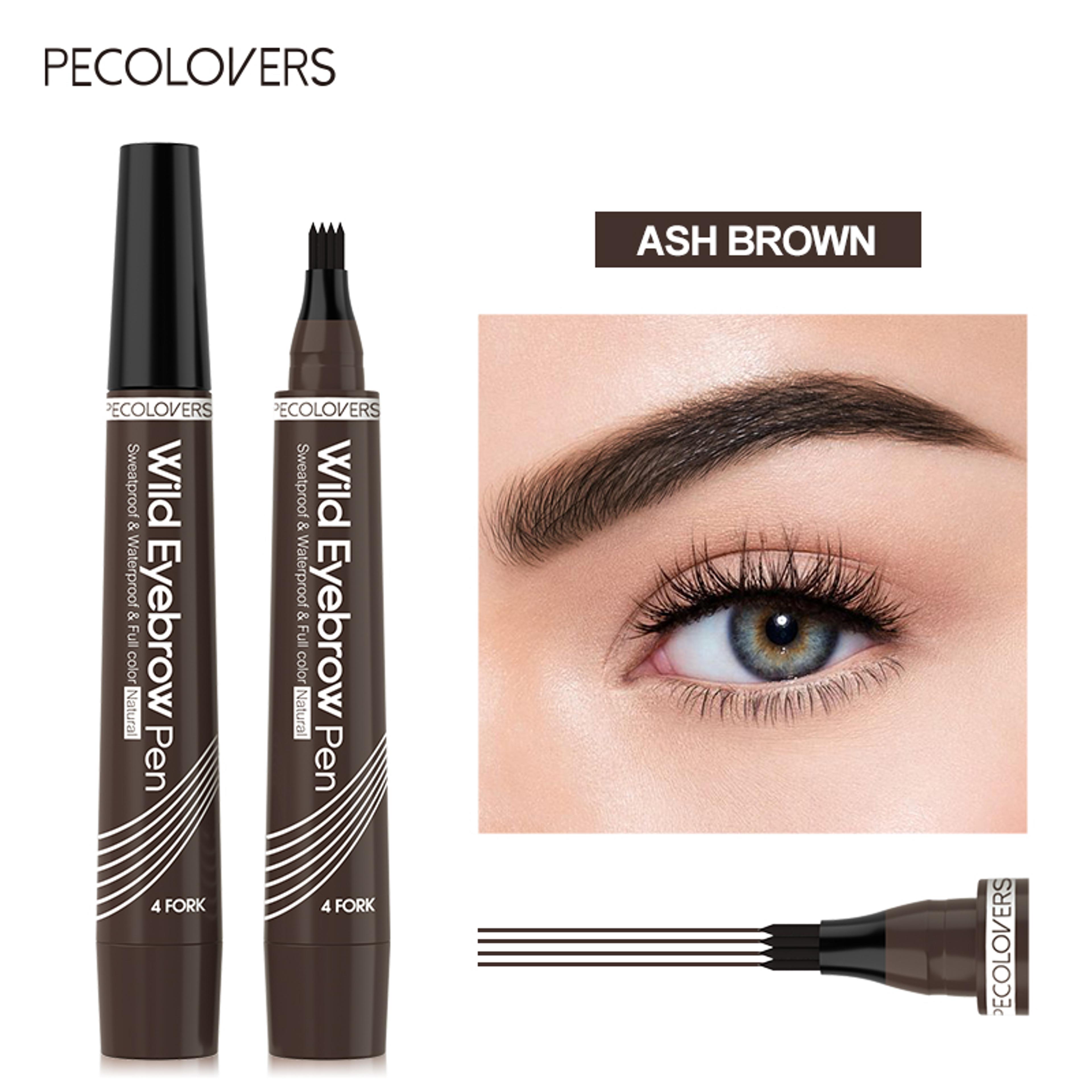 Waterproof 4Tip Eyebrow Pen  LongLasting Natural HairLike Brow Pencil 9