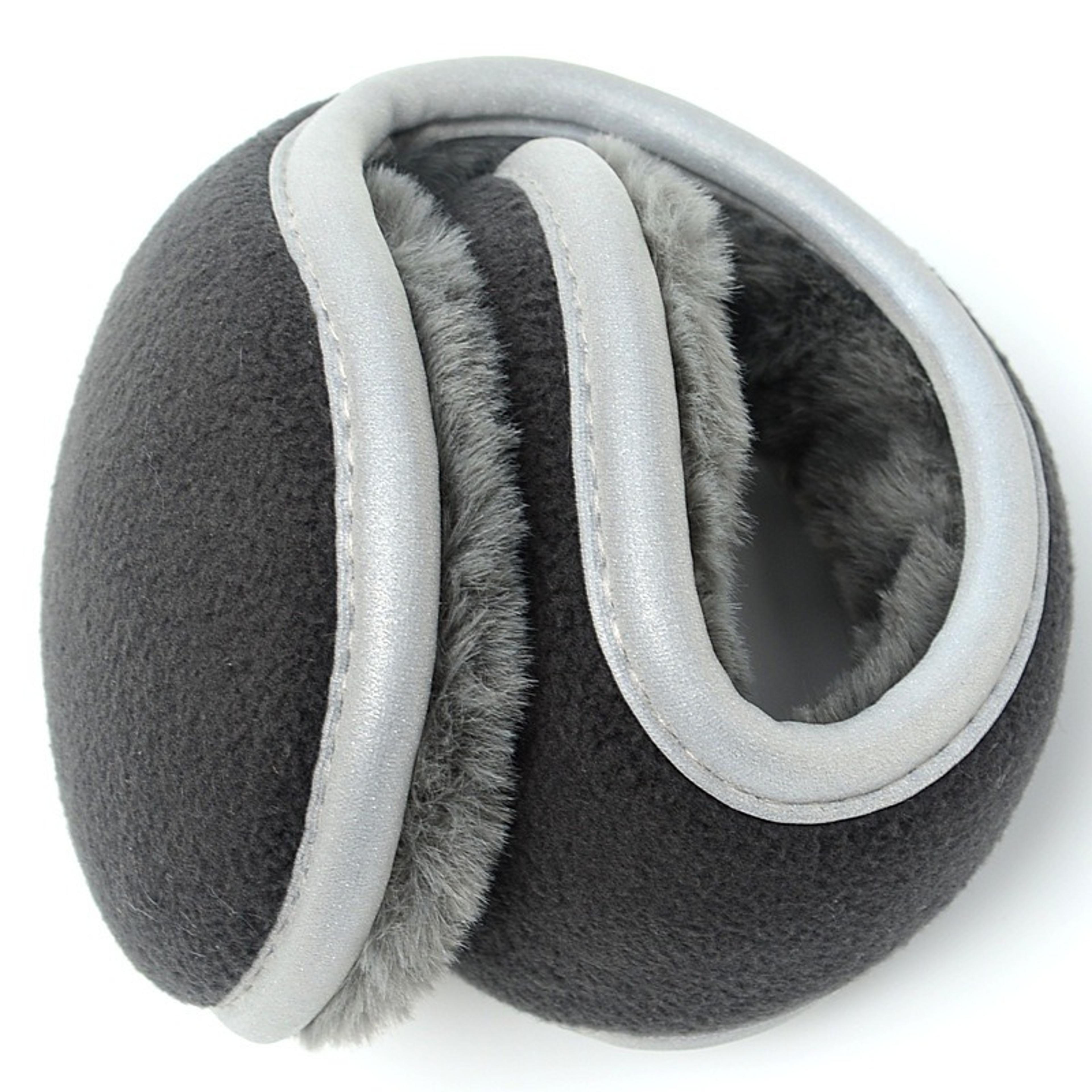 foldable reflective ear warmers for winter wind protection and safer outdoor travel