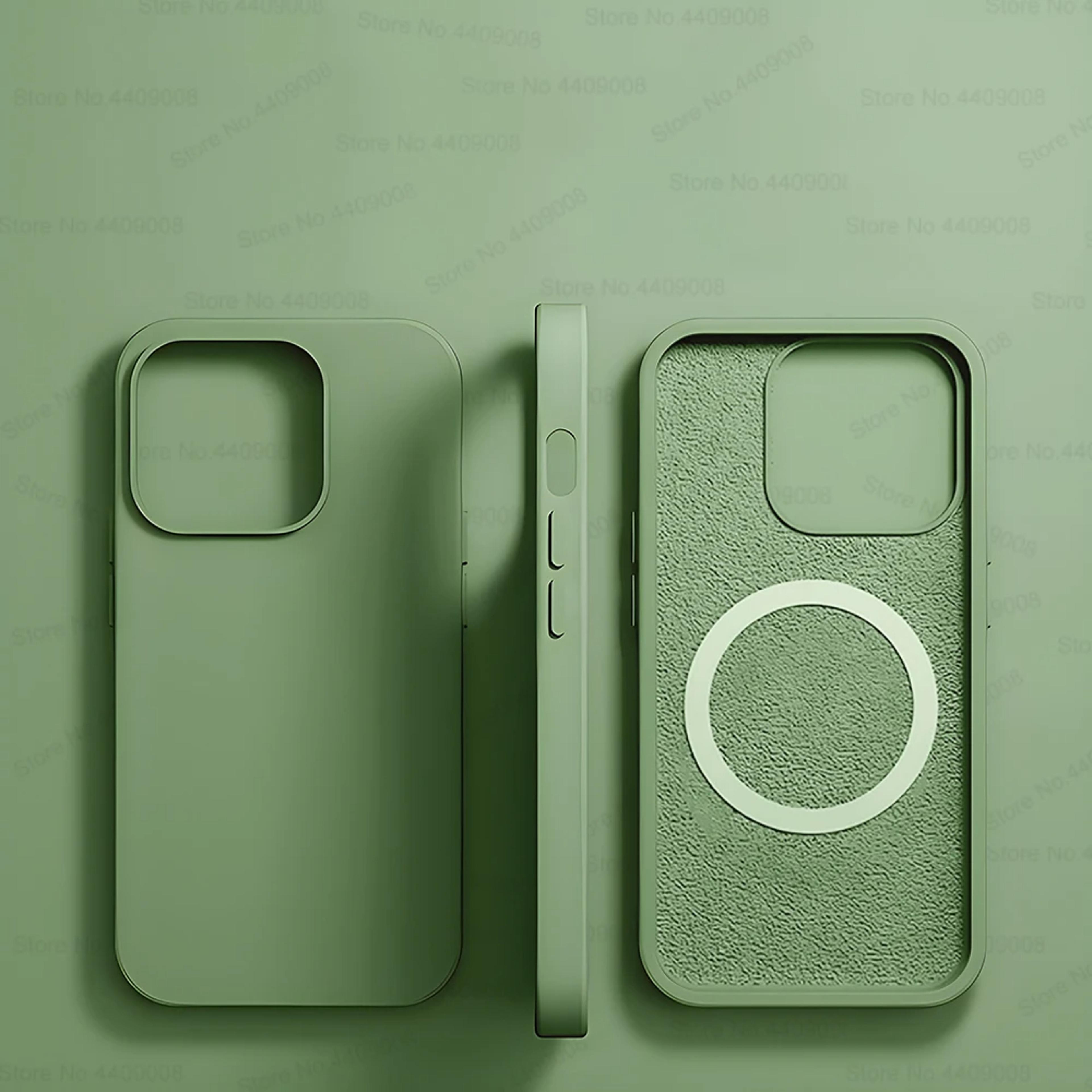 Magsafe Liquid Silicone Case for iPhone UltraThin Magnetic Wireless Charging  Shockproof Cover