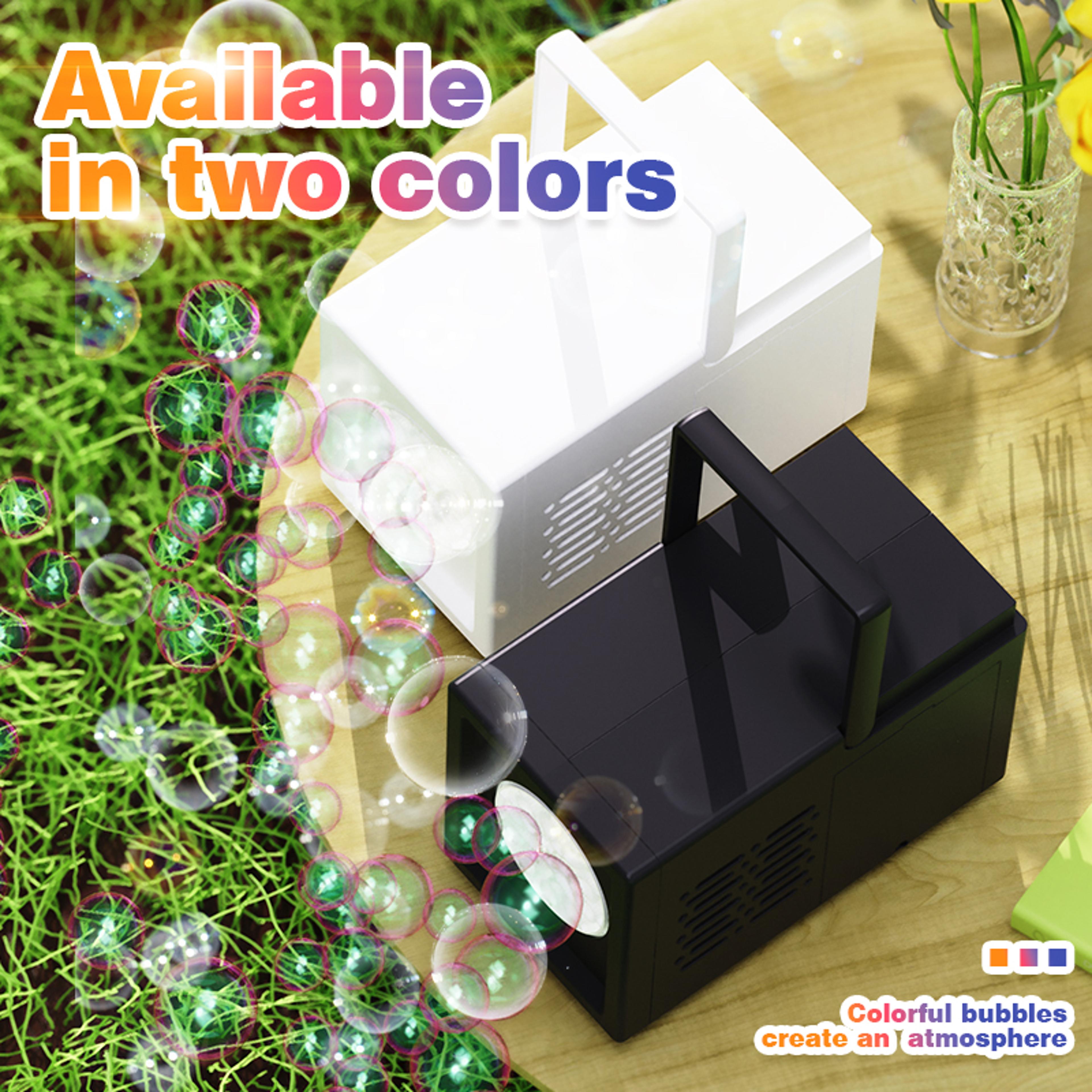 Outdoor Bubble Blowing Machine Portable Double Hole Bubble Maker for Kids Stage Shows  Kindergart