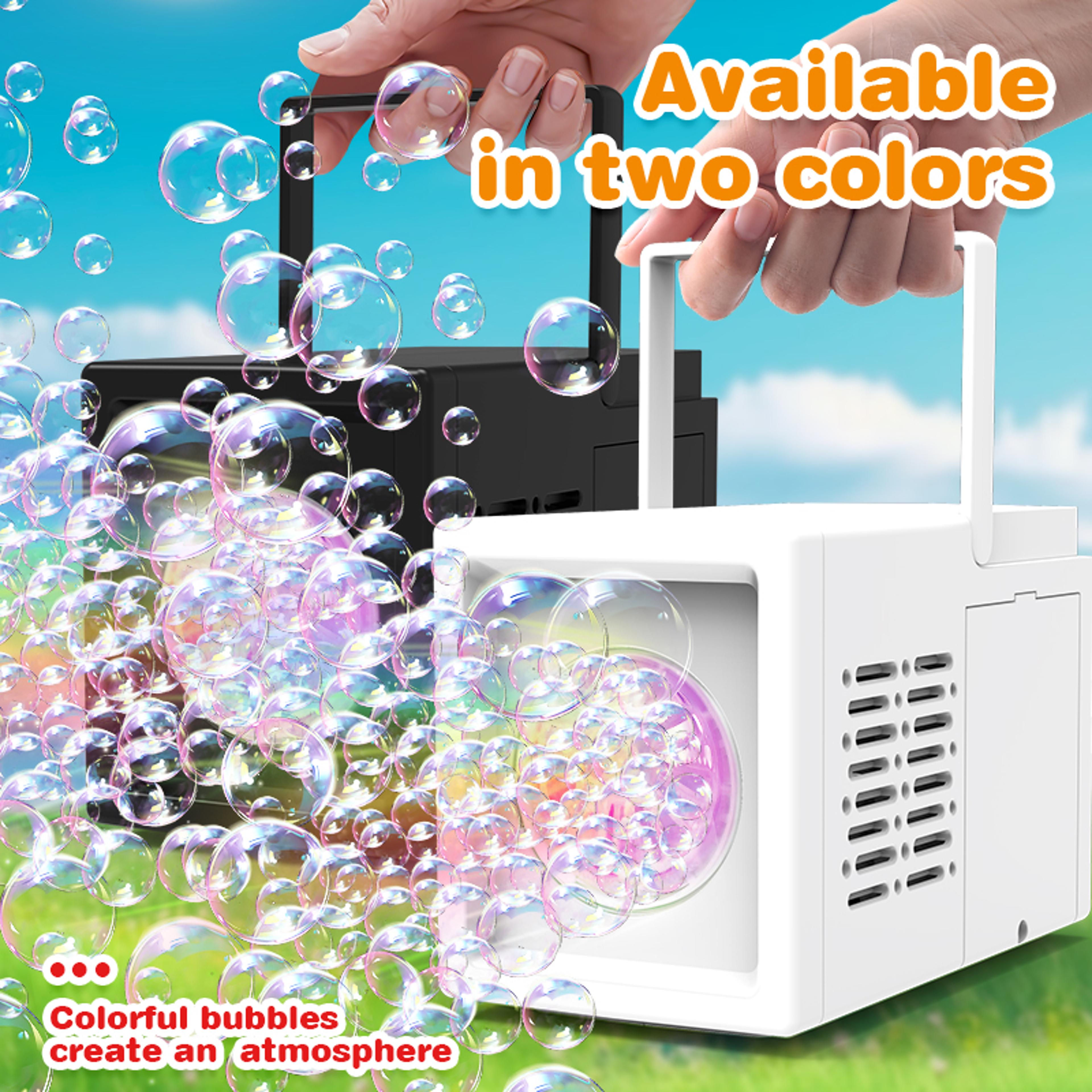 Outdoor Bubble Blowing Machine Portable Double Hole Bubble Maker for Kids Stage Shows  Kindergart