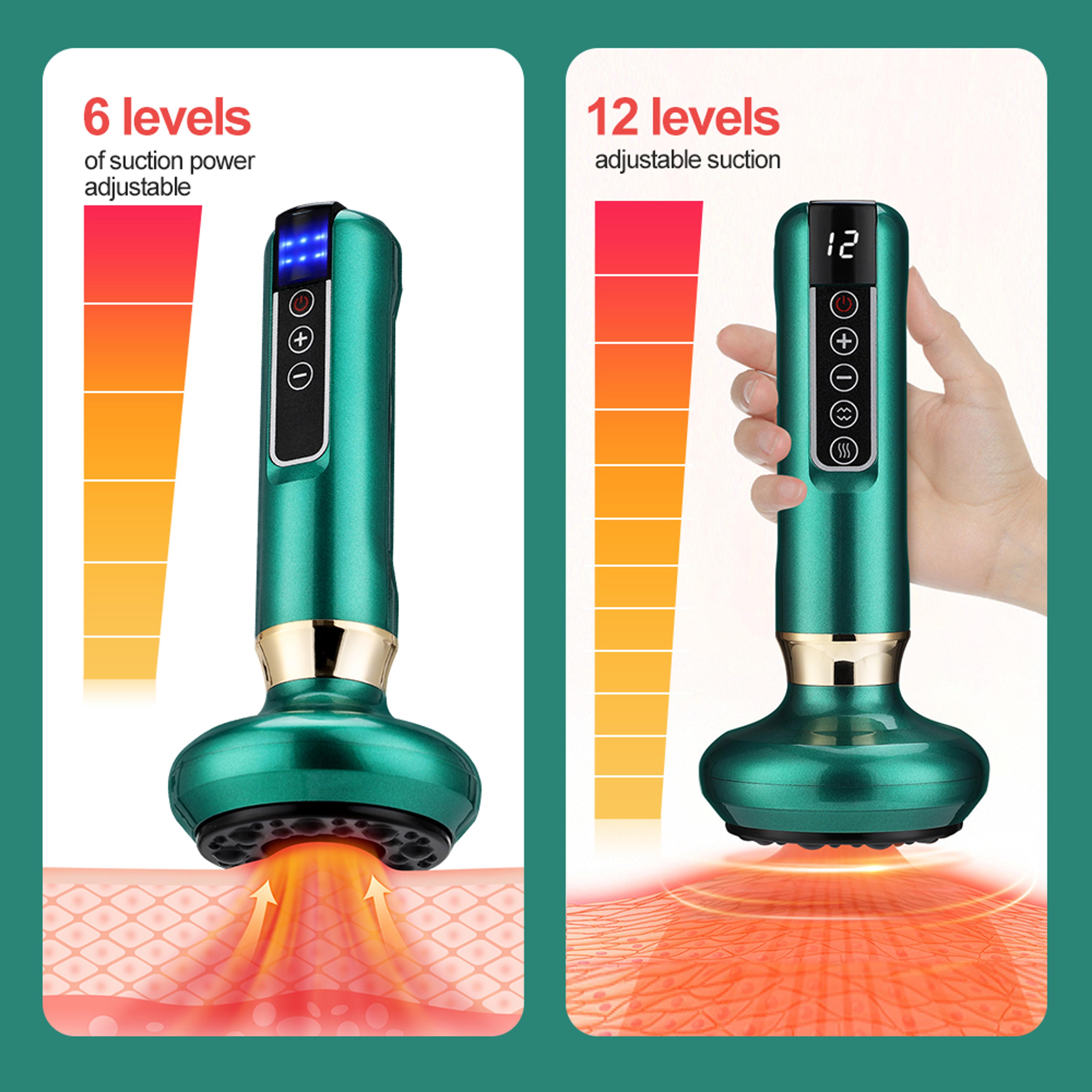 Smart Vacuum Massager For Gua Sha  Cupping Wireless AntiCellulite Infrared Heat Slimming And Detox  1