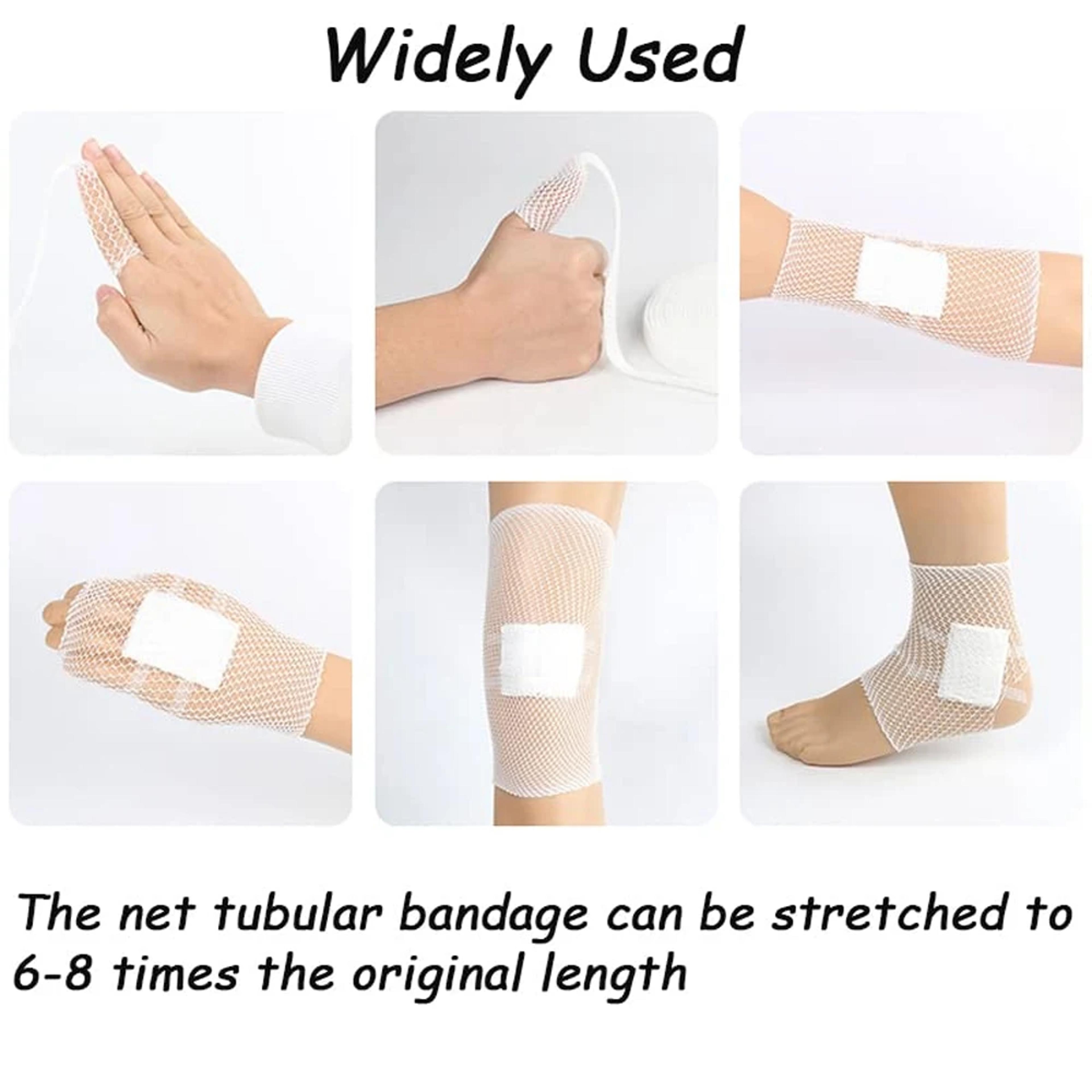 Elastic Net Wound Dressing Breathable Tubular Bandage Mesh Retainer For Ankle  Adult Wound Care 5