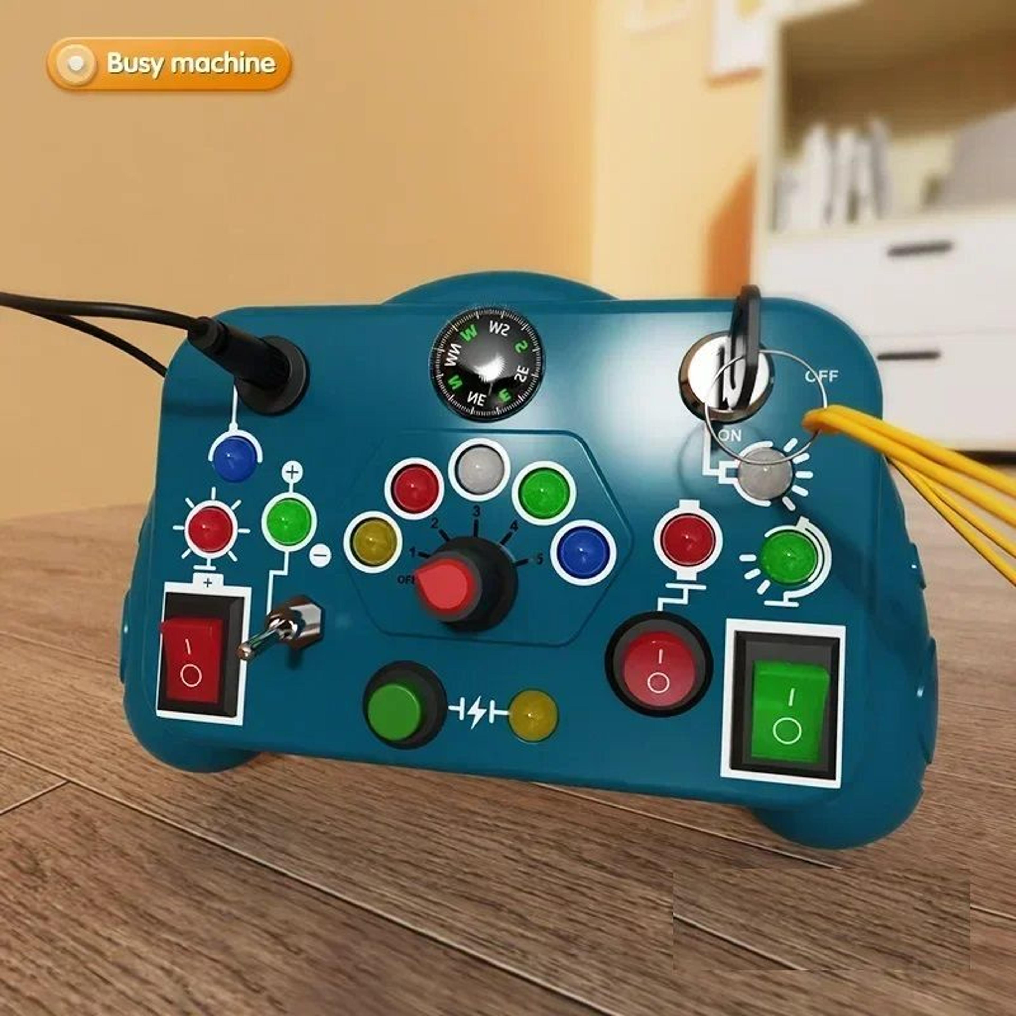 Montessori Busy Board Sensory Toys Cartoon LED Light Switch Control Board For Toddlers 24 Years Tra 8