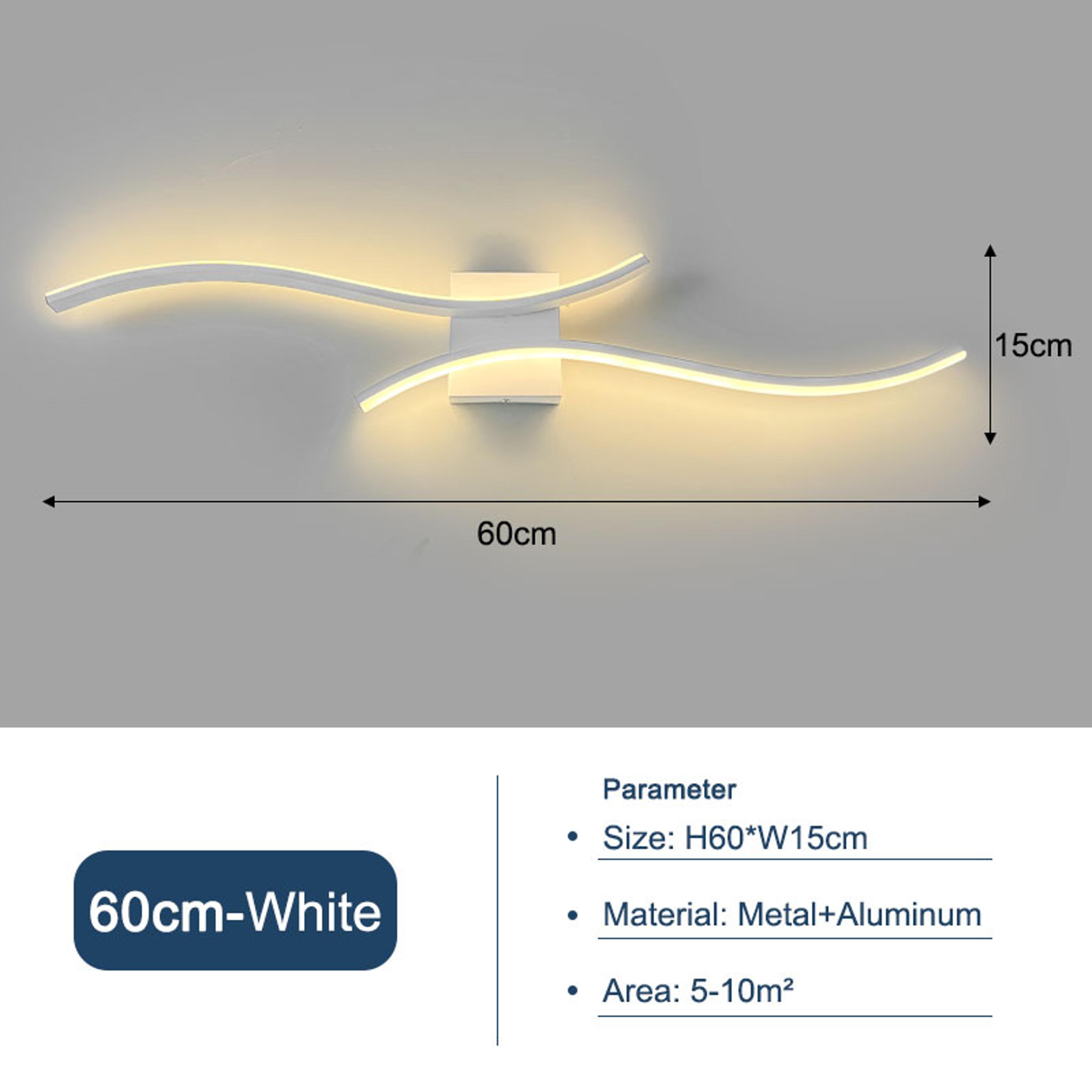 Aluminum Indoor LED Wall Lamps For Bedroom Corridor LED Wall Sconce Wall Lighting Fixtures For TV B 6