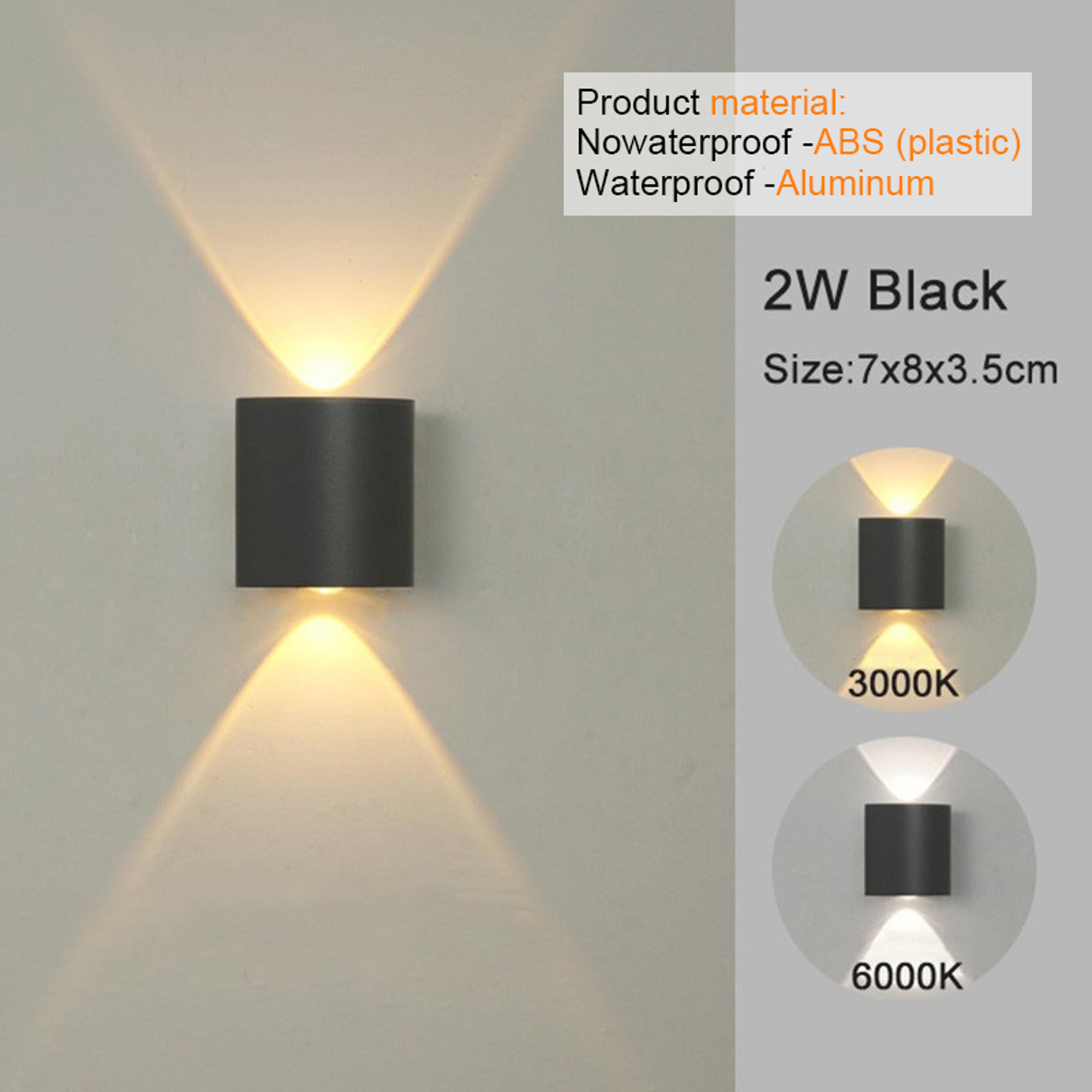 Modern LED Wall Sconces Up Down Wall Mount Lights White Indoor Outdoor Lamp For Bedroom Living Room 4