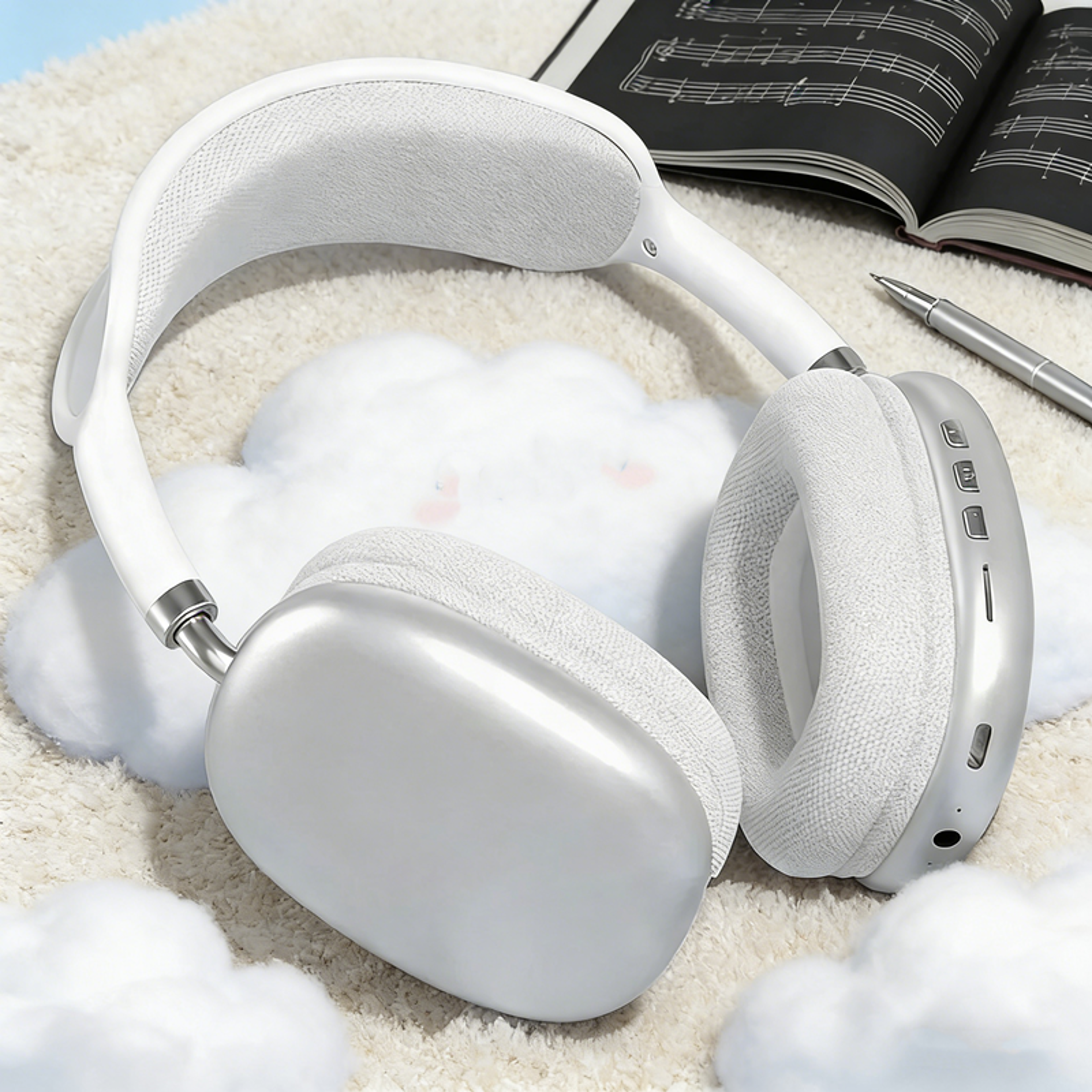 bluetooth gaming headset with mic wireless sports earbuds for calls music and daily play