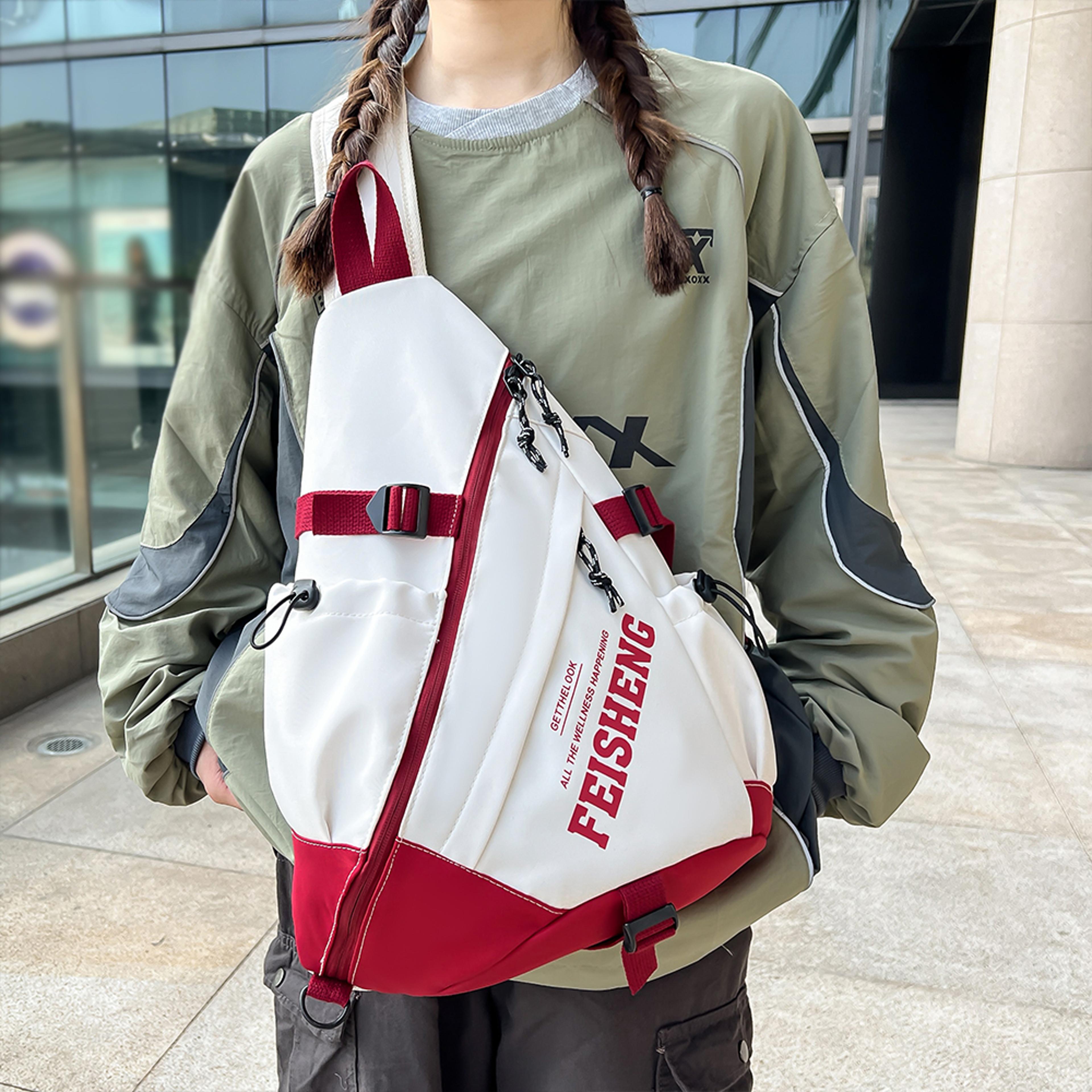 lightweight nylon crossbody bag for women large capacity commuter shoulder bag