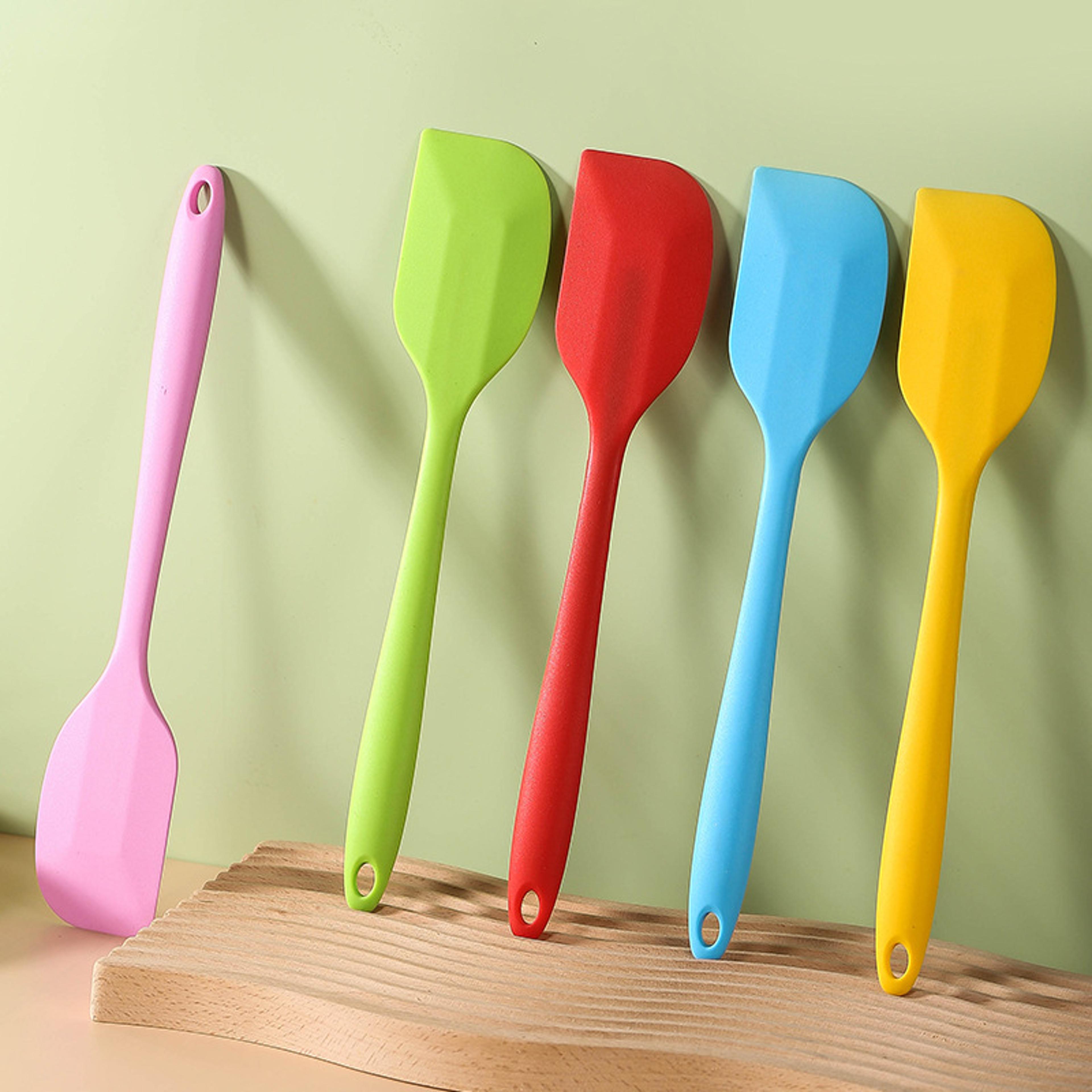 premium small heat resistant silicone spatula & scraper knife