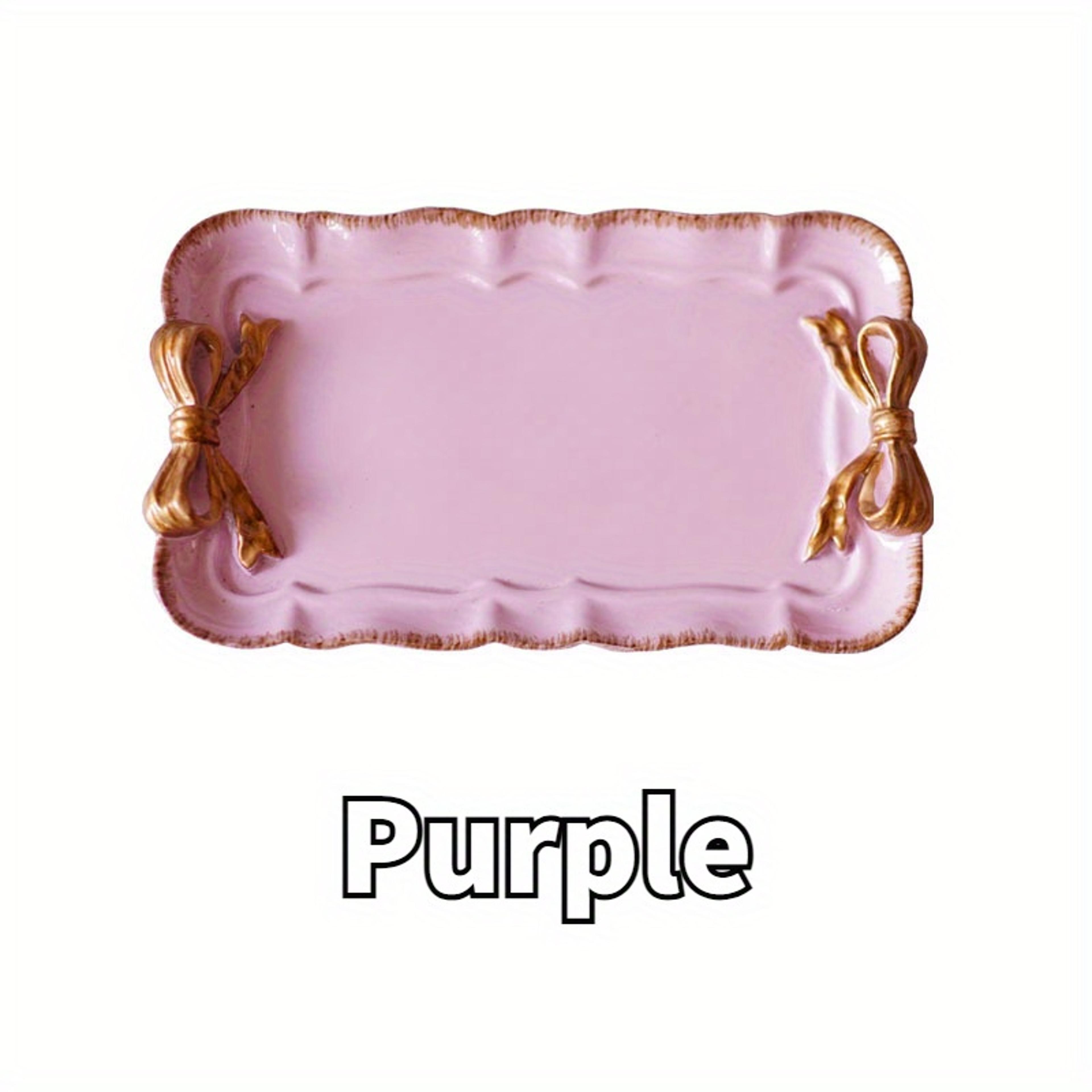Vintage Bowknot Resin Decorative Tray  Jewelry Organizer 7