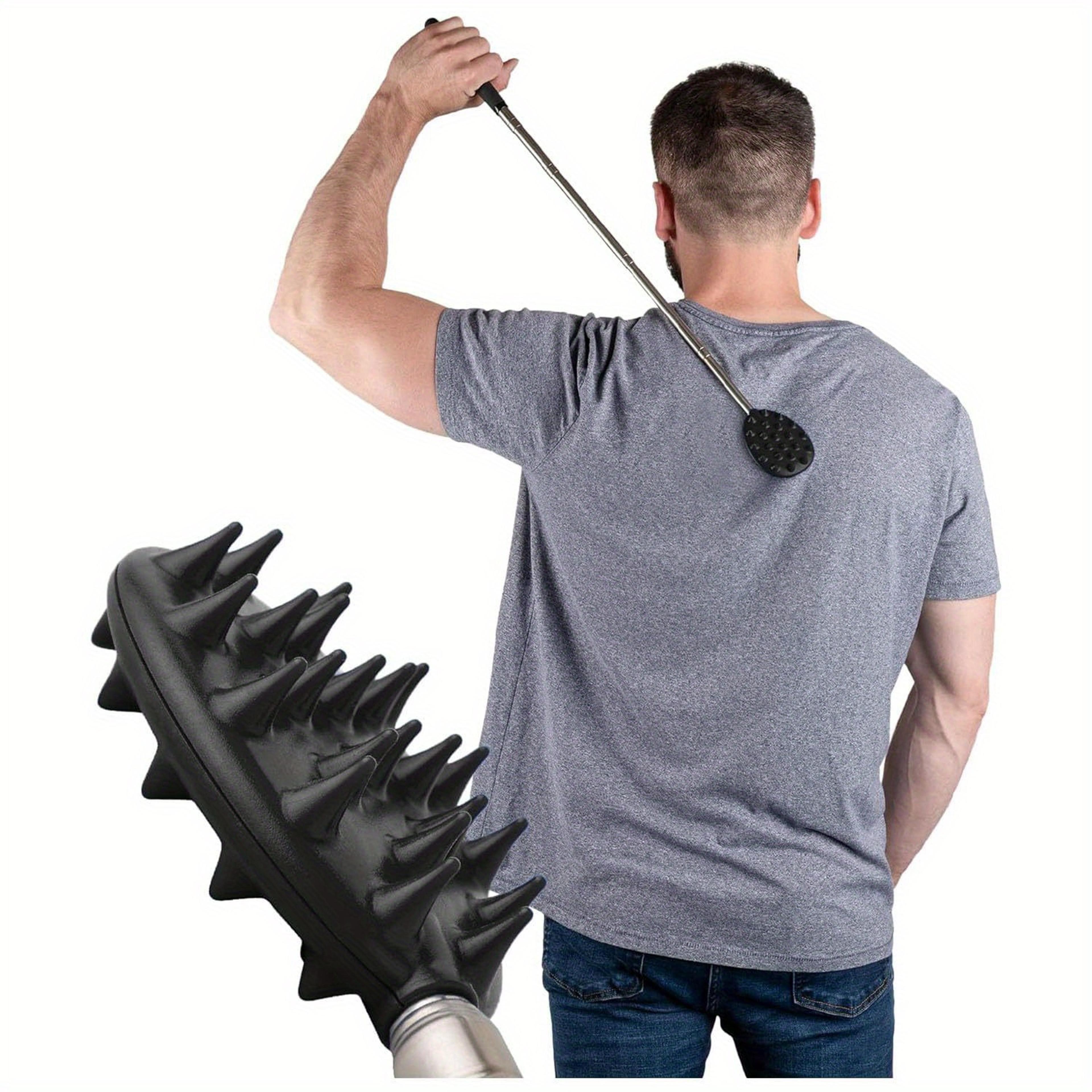 cactus extendable back scratcher with dual spike itch relief
