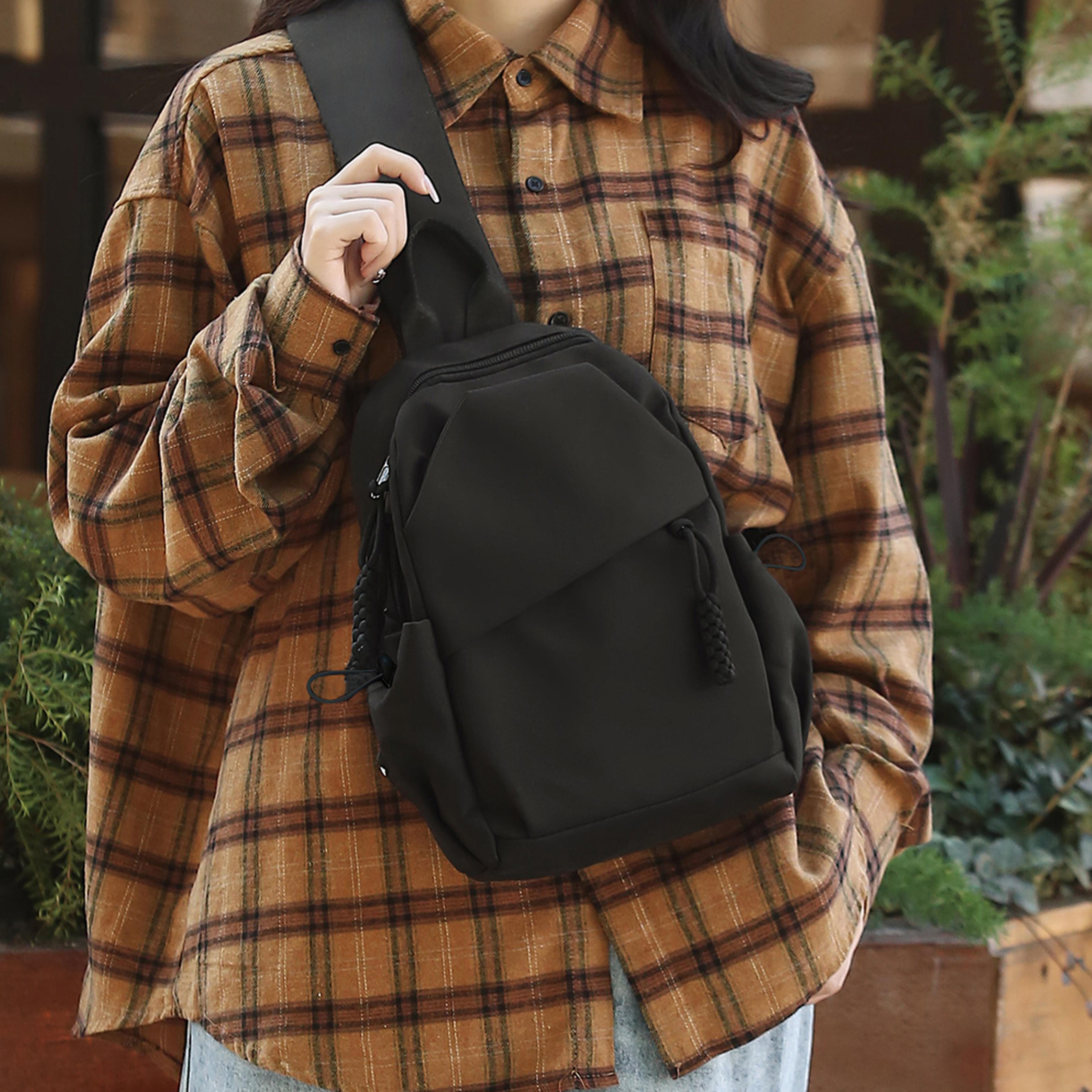 Lightweight Crossbody Sling Bag Large Capacity Travel Chest Bag 4