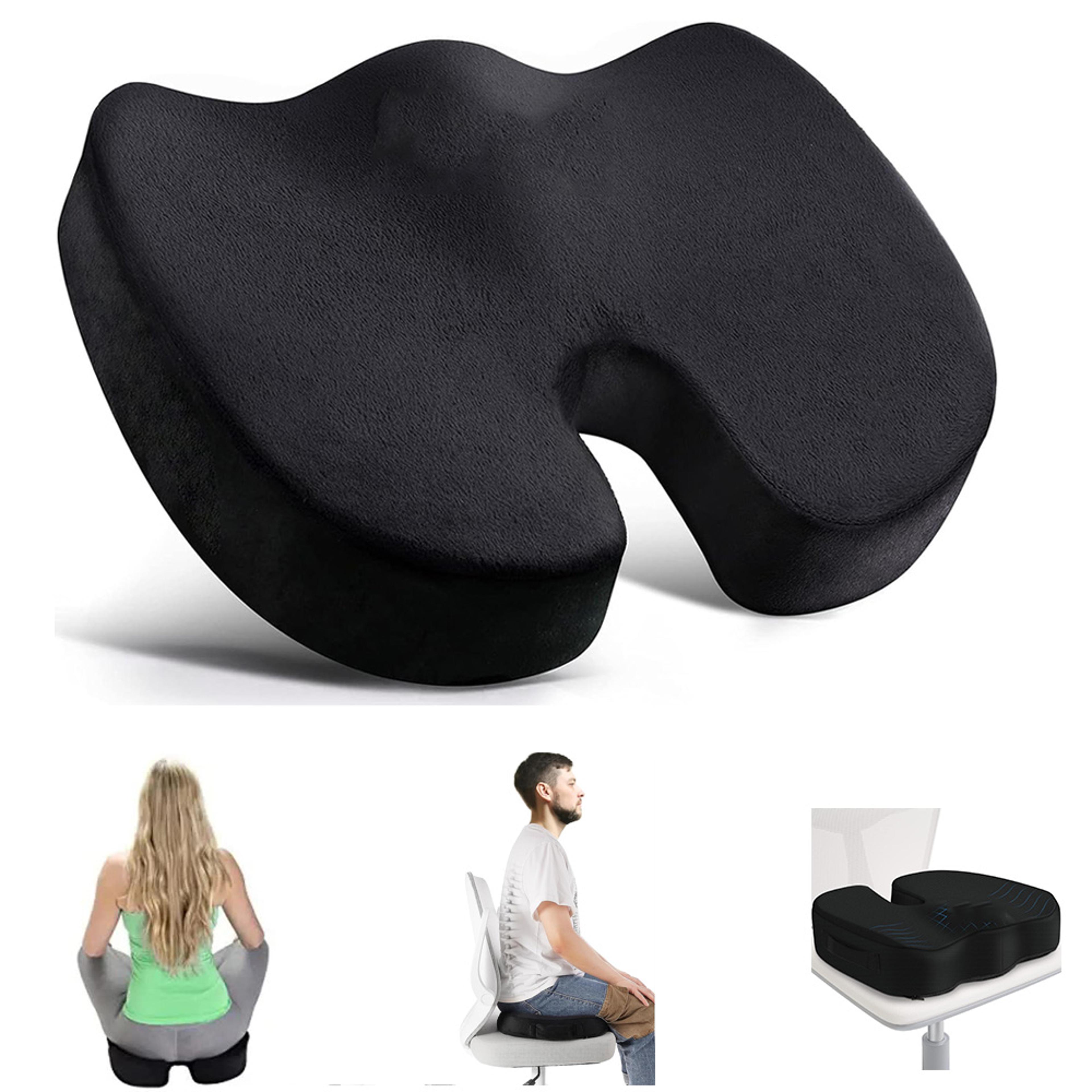 memory foam seat cushion for office chair and car with u shape tailbone support