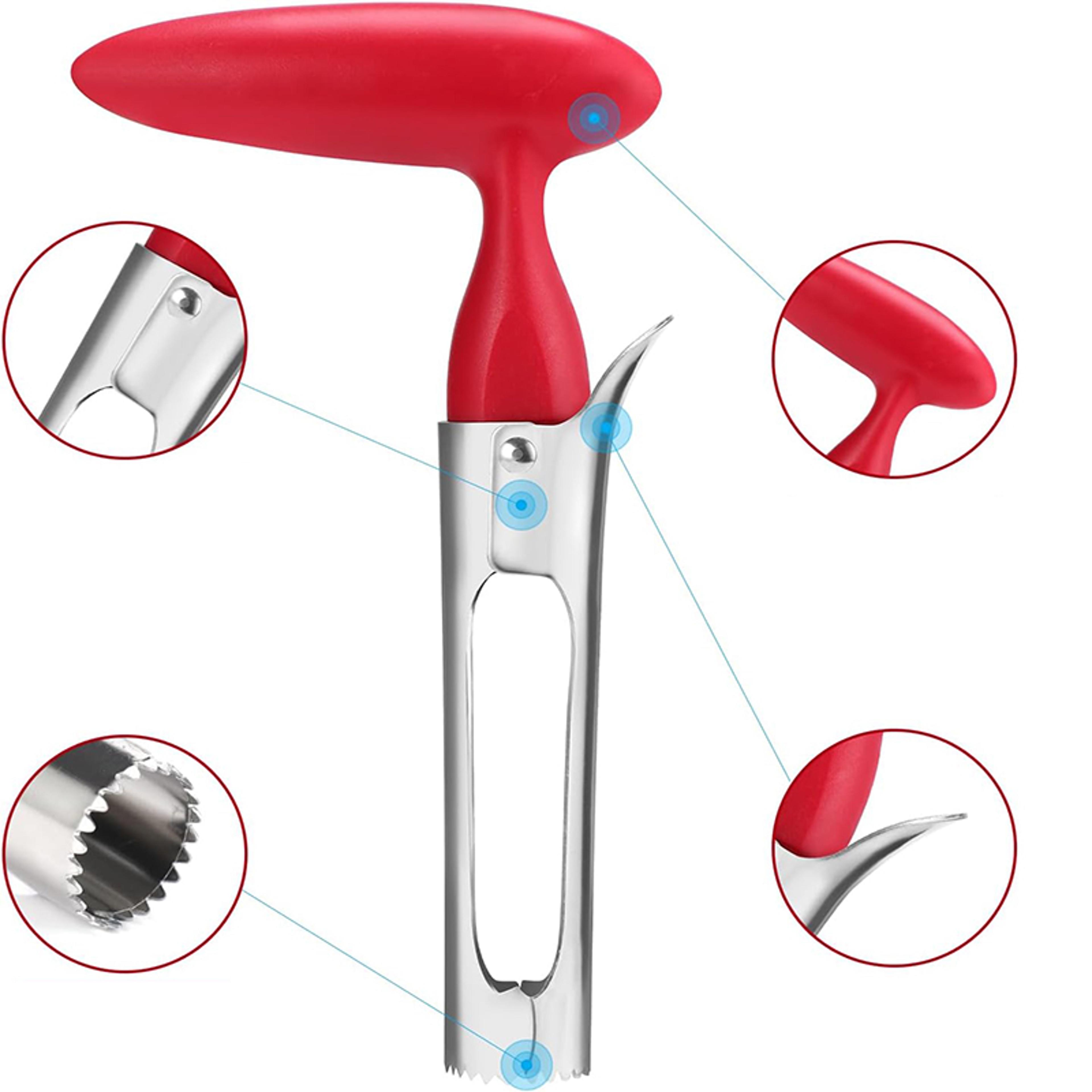Stainless Steel Apple Corer Tool Easy Twist Fruit Core Remover For Apples And Pears 4