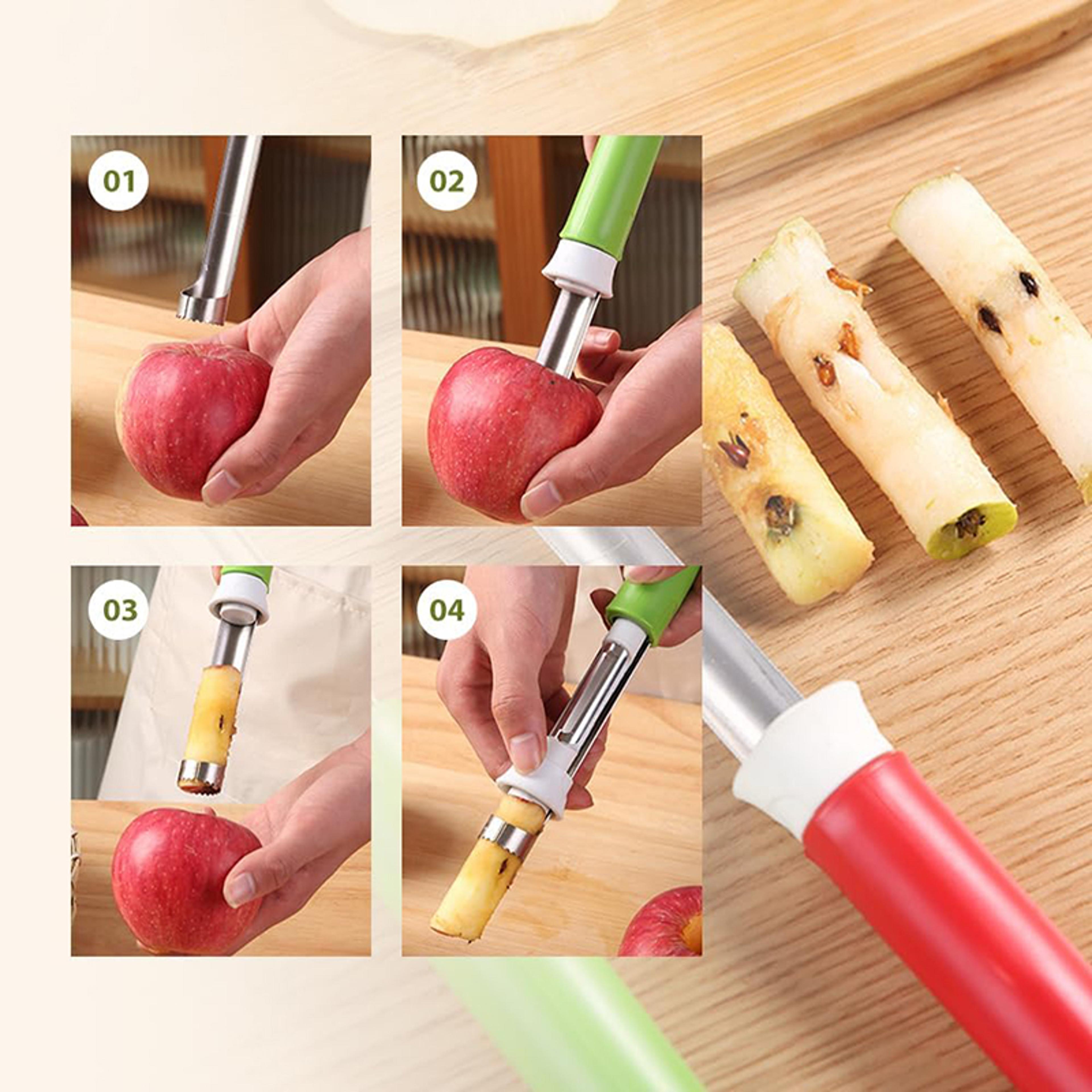 Stainless Steel Apple Corer Peeler Tool For Fast Fruit Prep 3