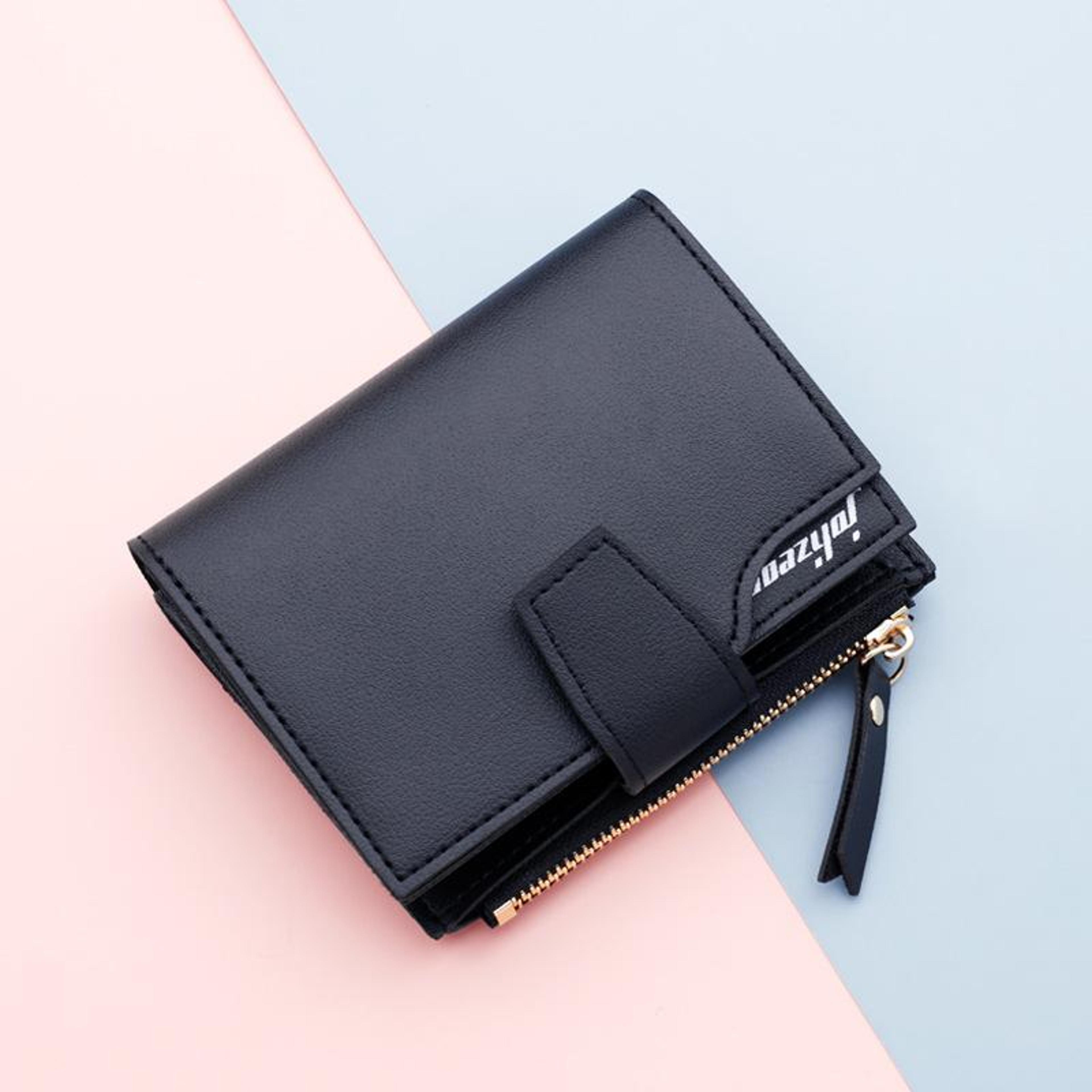 Pink Mini Wallet For Women Compact Card Holder Wallet With Coin Pocket 3
