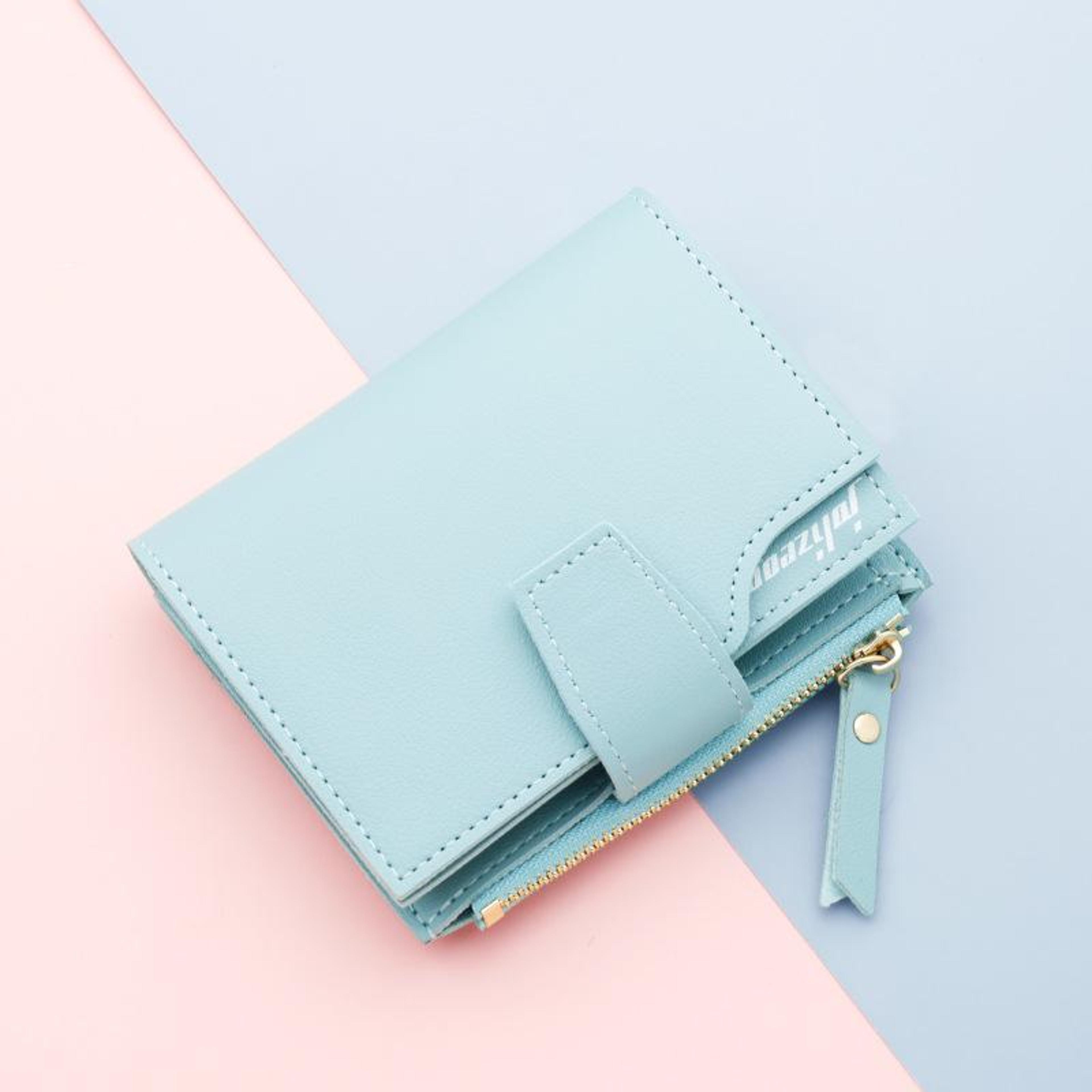 Pink Mini Wallet For Women Compact Card Holder Wallet With Coin Pocket 4