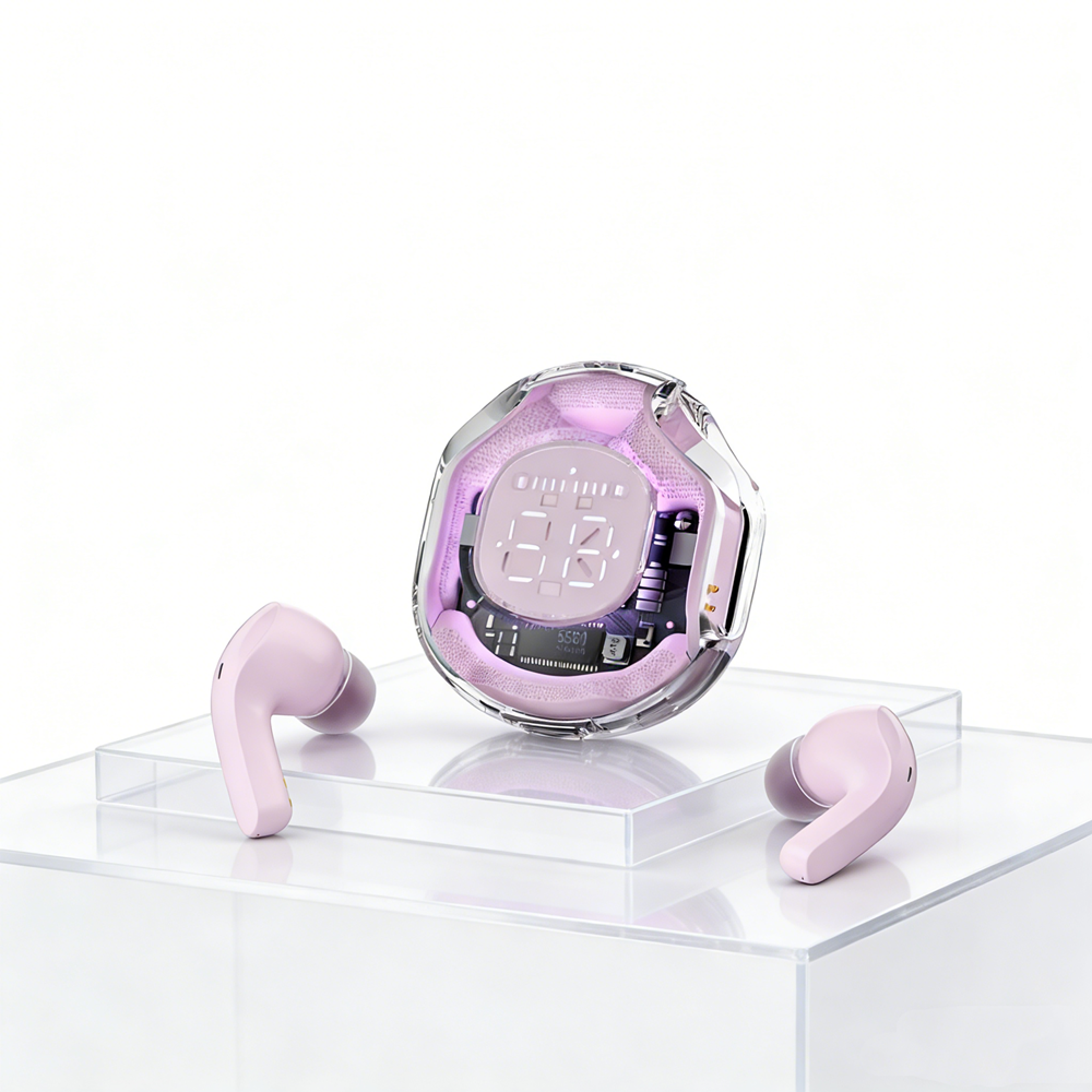 wireless gaming earbuds with noise canceling mic for sports and smartphones