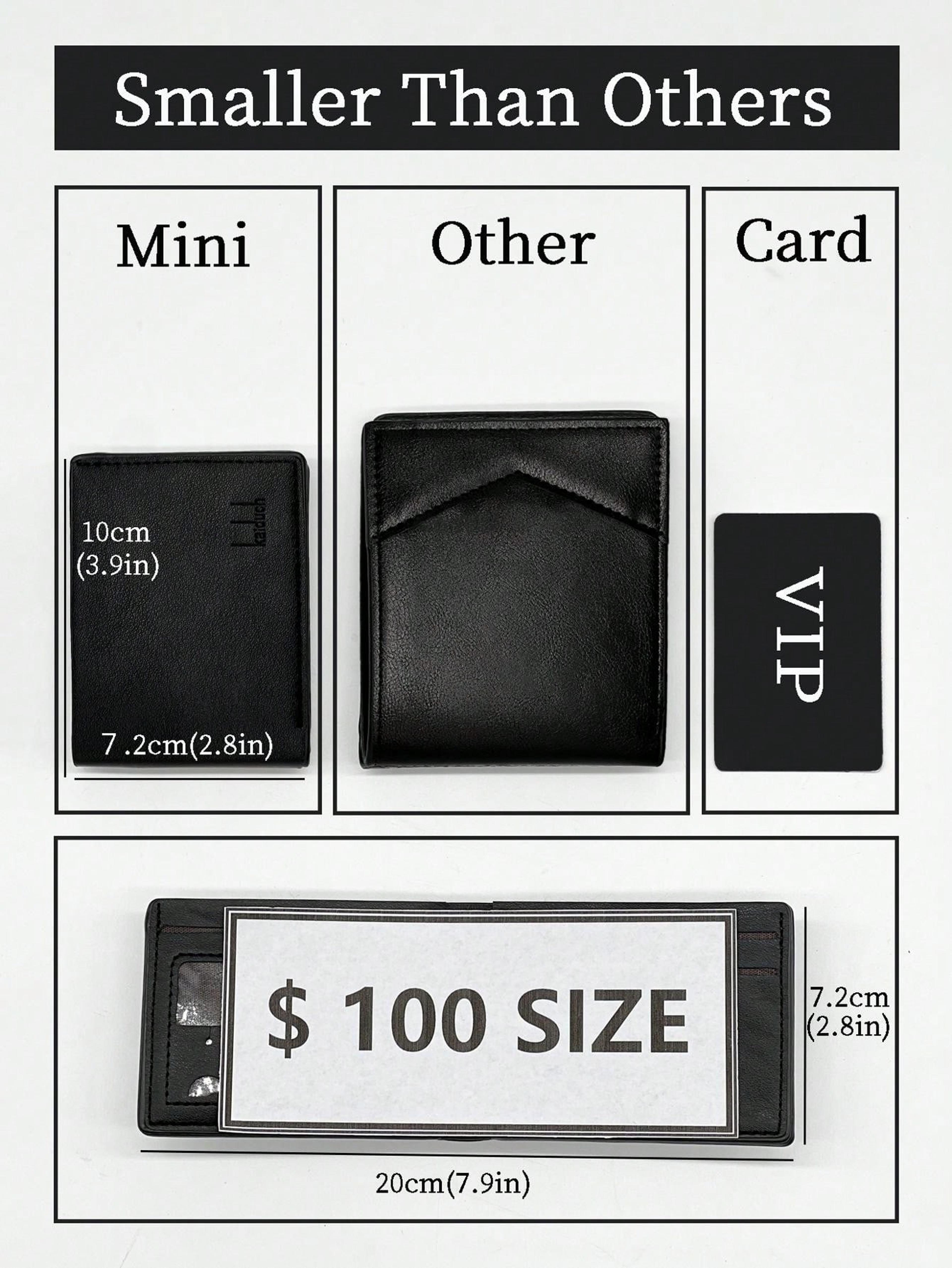 Luxury Vintage Slim Money Clip Wallet For Men 1