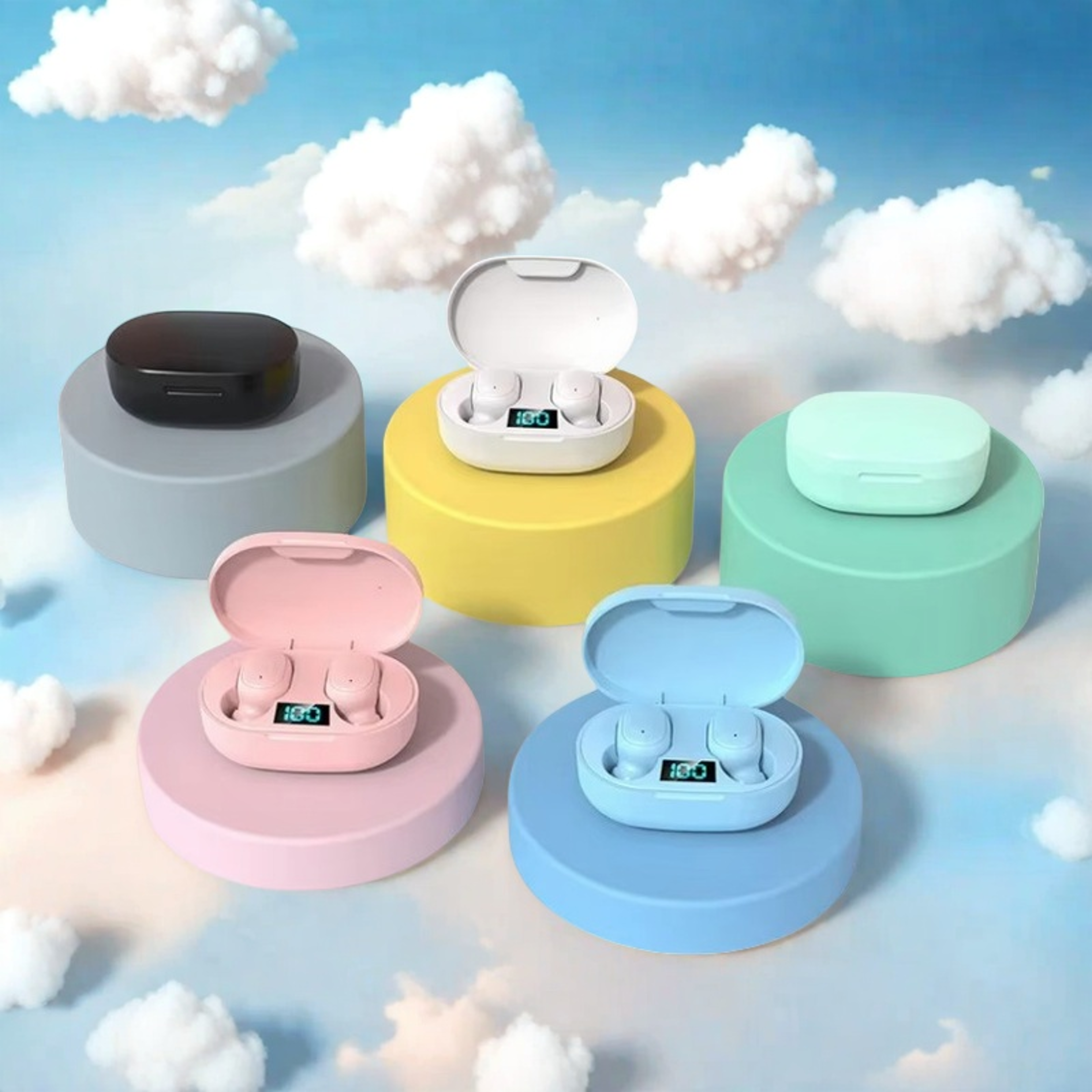 tws bluetooth earphones with noise cancelling mic