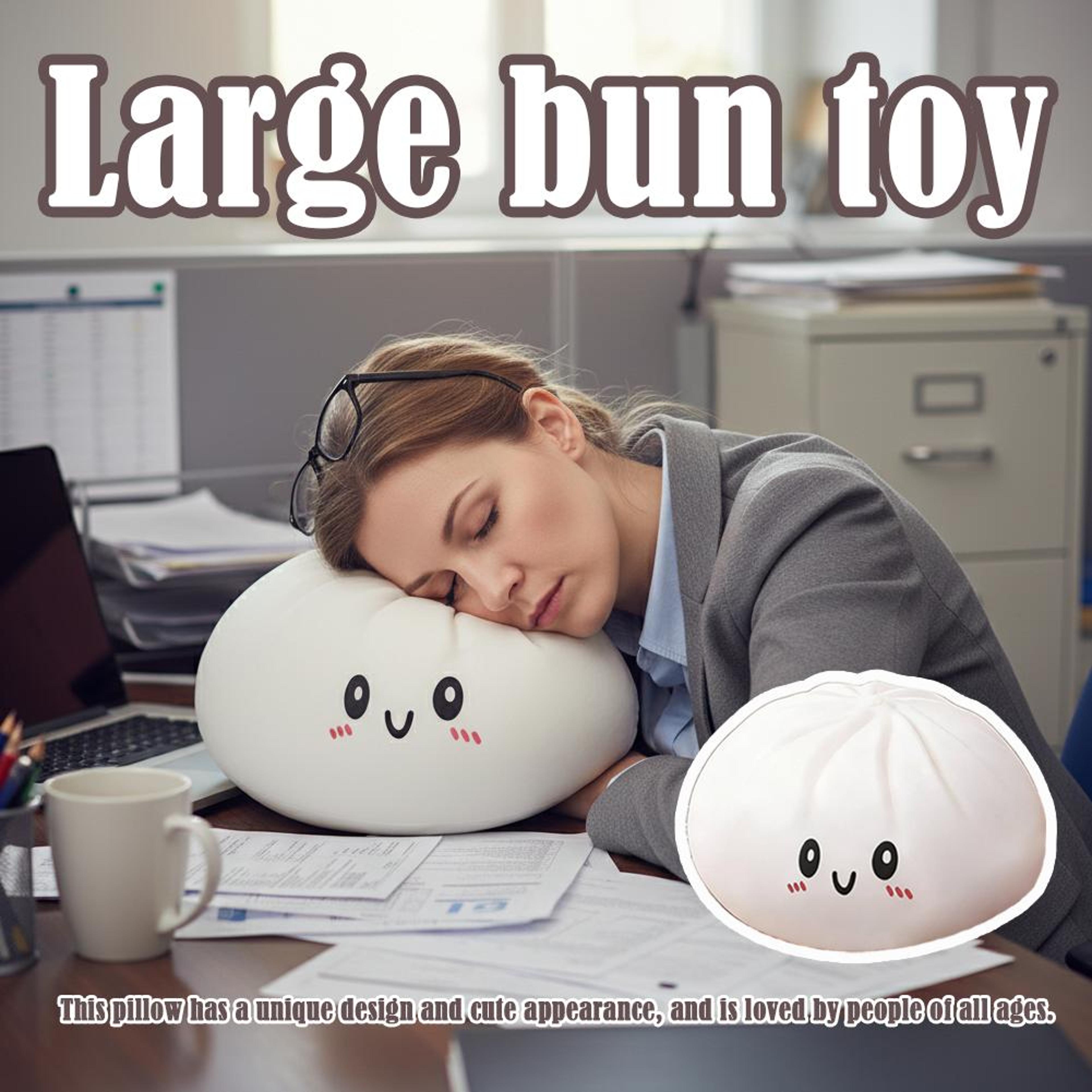 Giant Dumpling Plush Pillow Soft Squishy Toy For Stress Relief Cozy Companion For Kids  Adults Perf 3