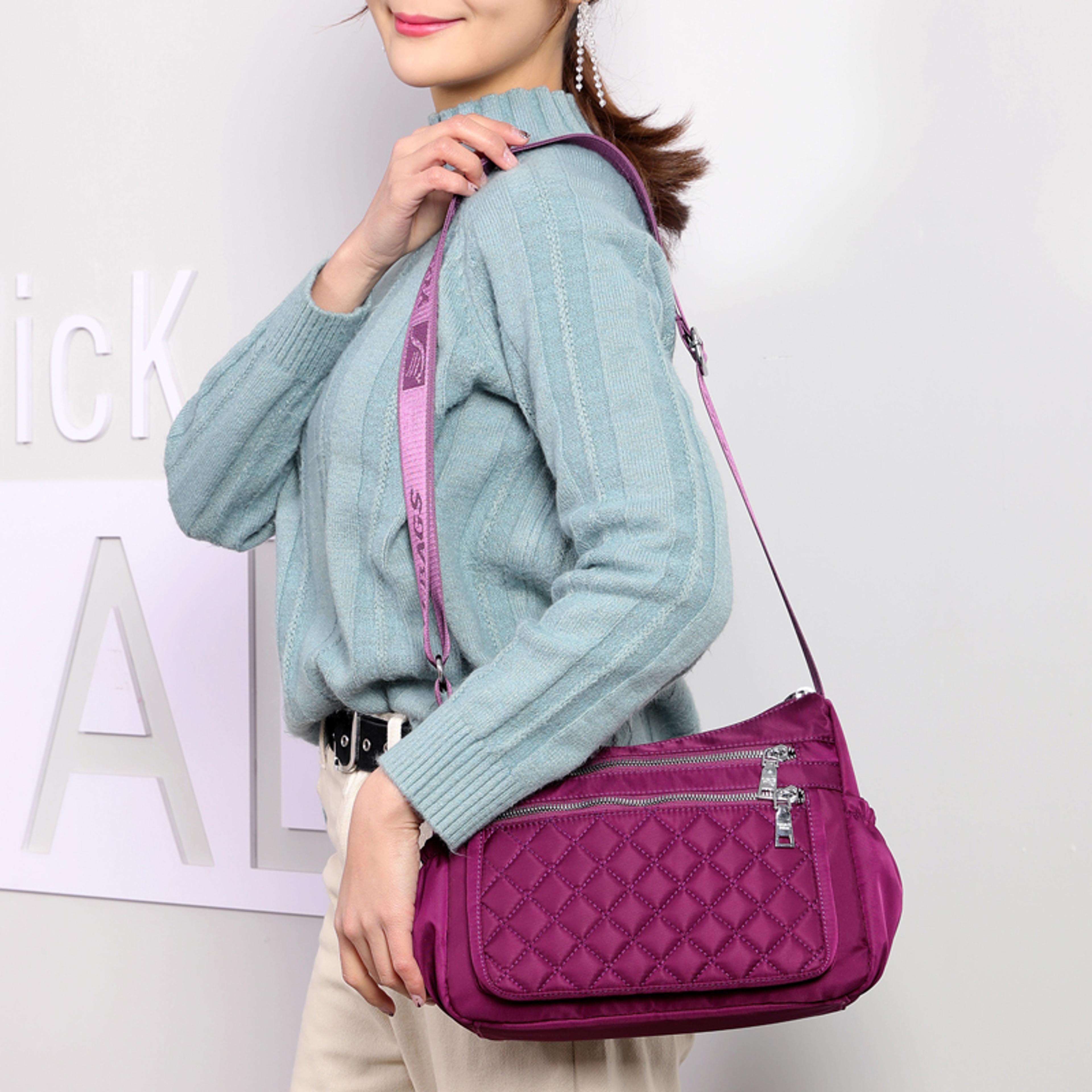 Waterproof Womens Nylon Shoulder Bag With Multiple Pockets Stylish Travel Messenger For Daily Use 4