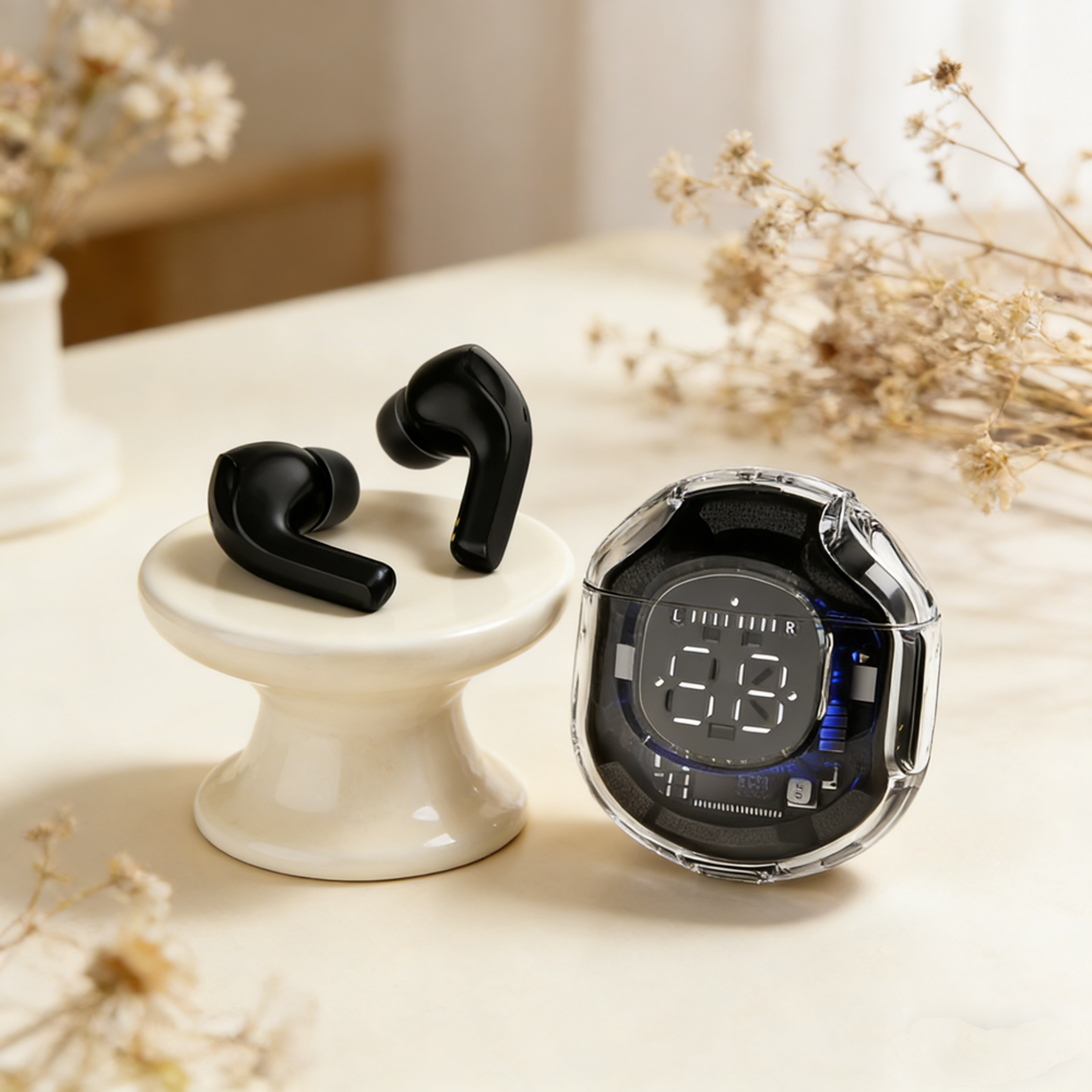 tws wireless headset bluetooth sports earbuds with noise reduction bass and touch controls for smartphones