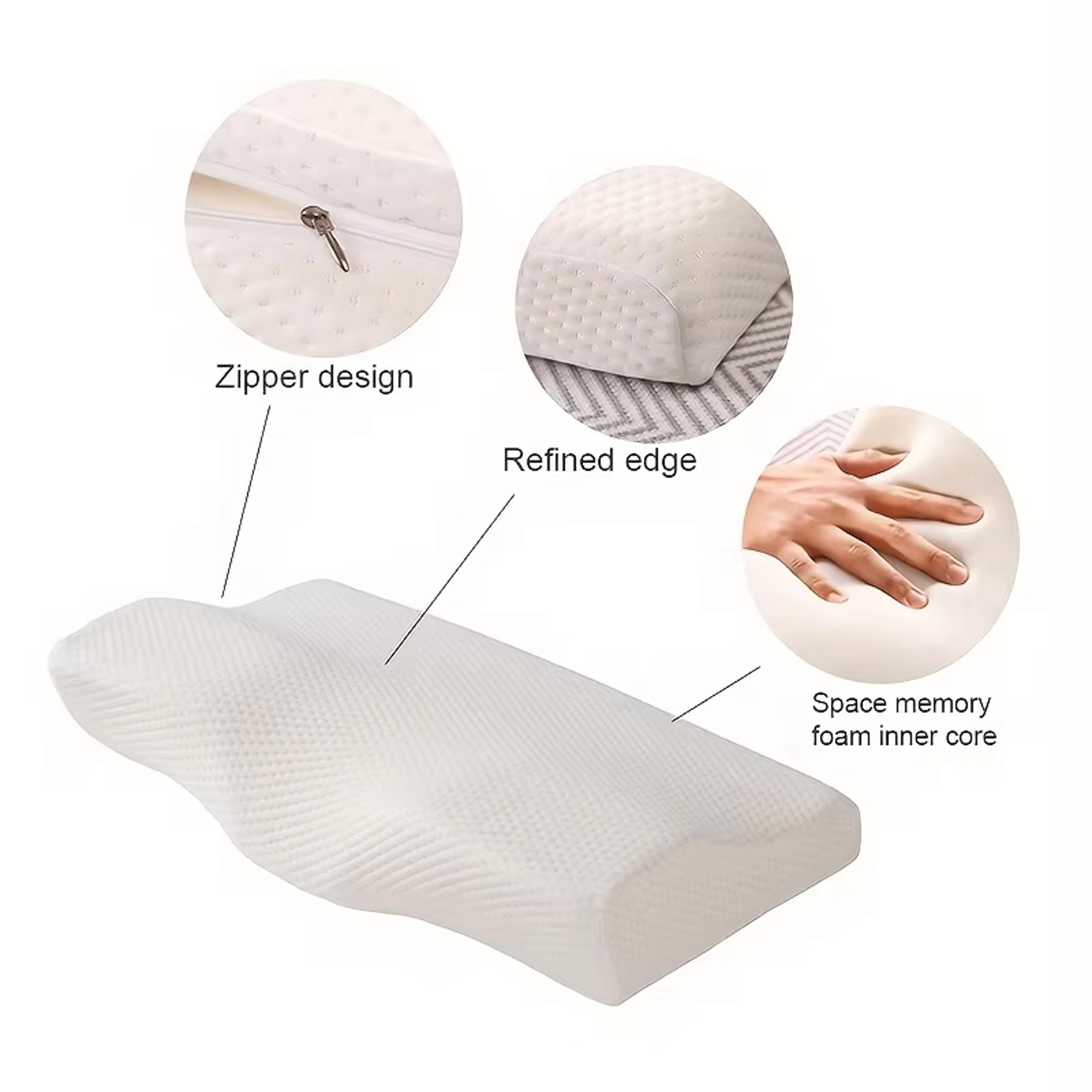 Premium Contour Memory Foam Pillow For Side  Back Sleepers With Ergonomic Neck Support 2