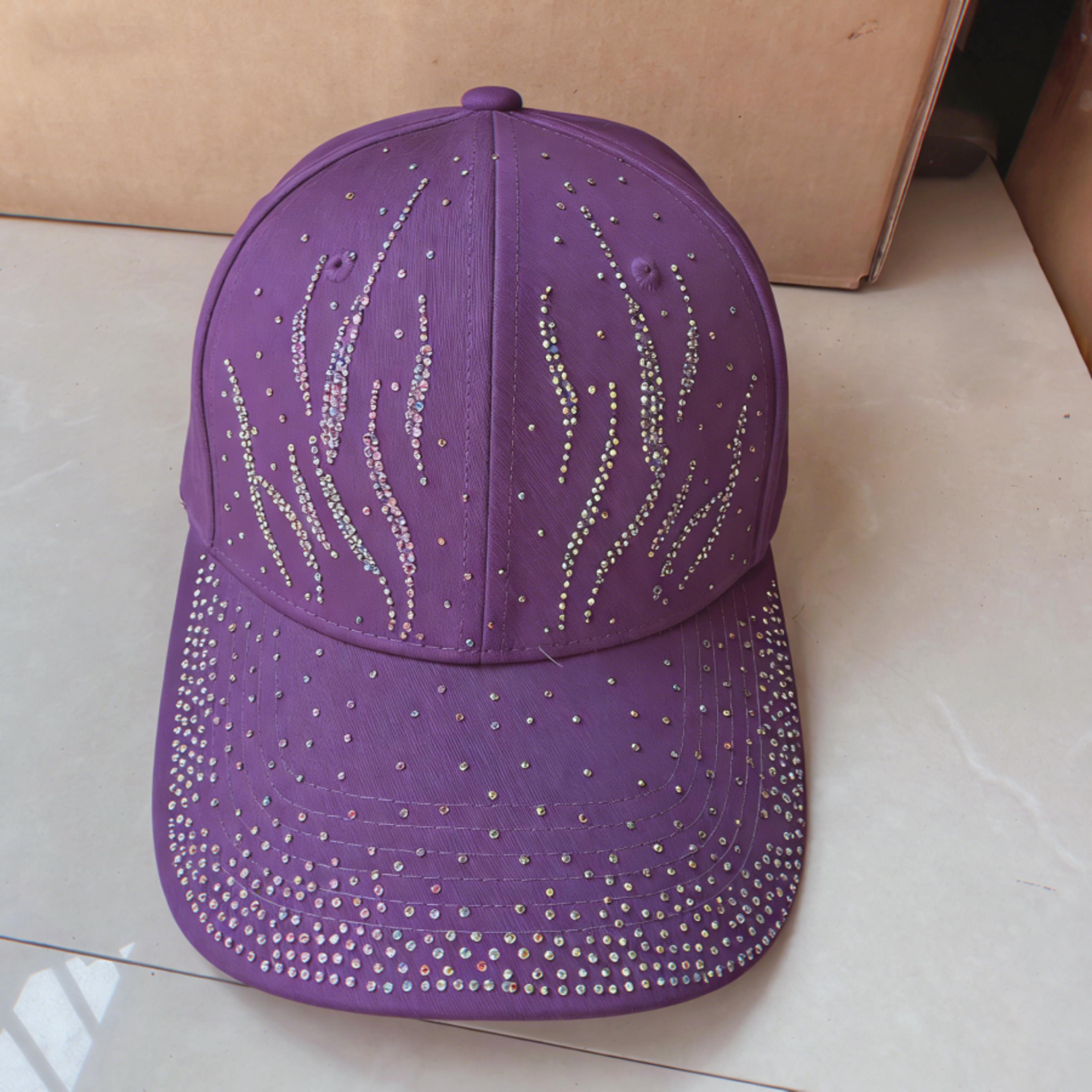 Luxury Rhinestone Baseball Cap Breathable Bling Sun Hat With Adjustable Fit For Fashion  Everyday W 8