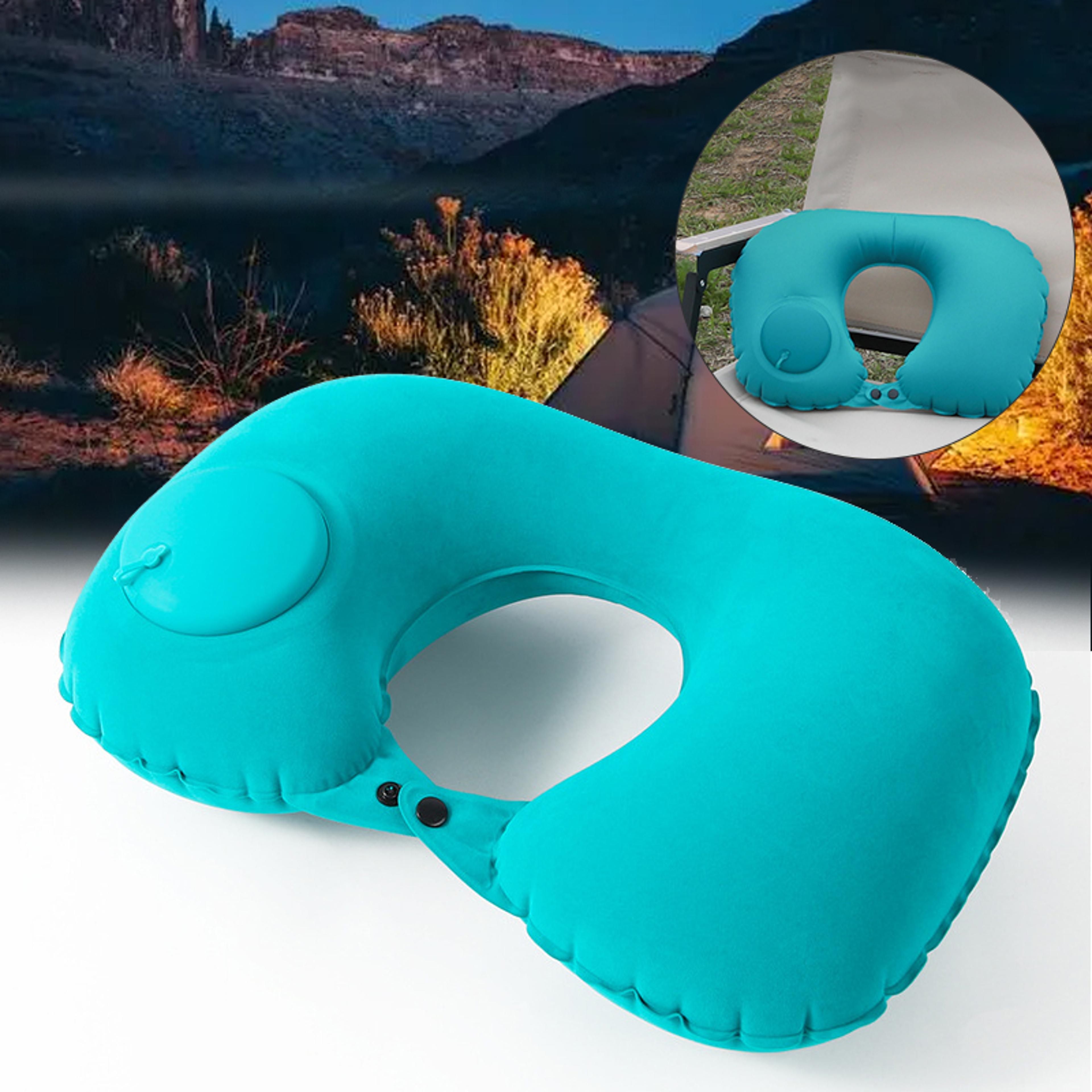 automatic inflatable travel neck pillow portable u shaped cushion