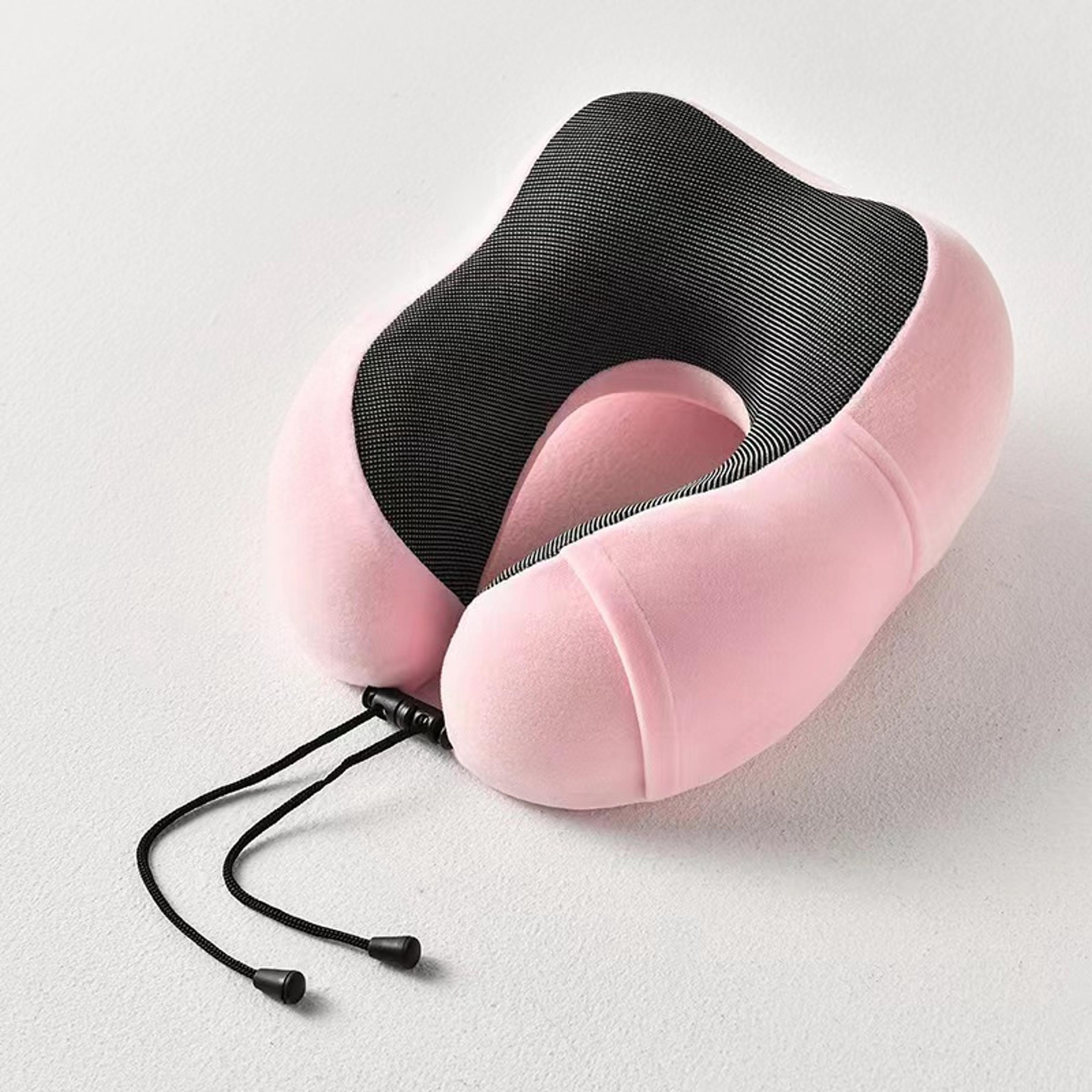 ErgoRest Slow Rebound Travel Neck Pillow Memory Foam Cervical Support For Airplane  Everyday Comfor 3