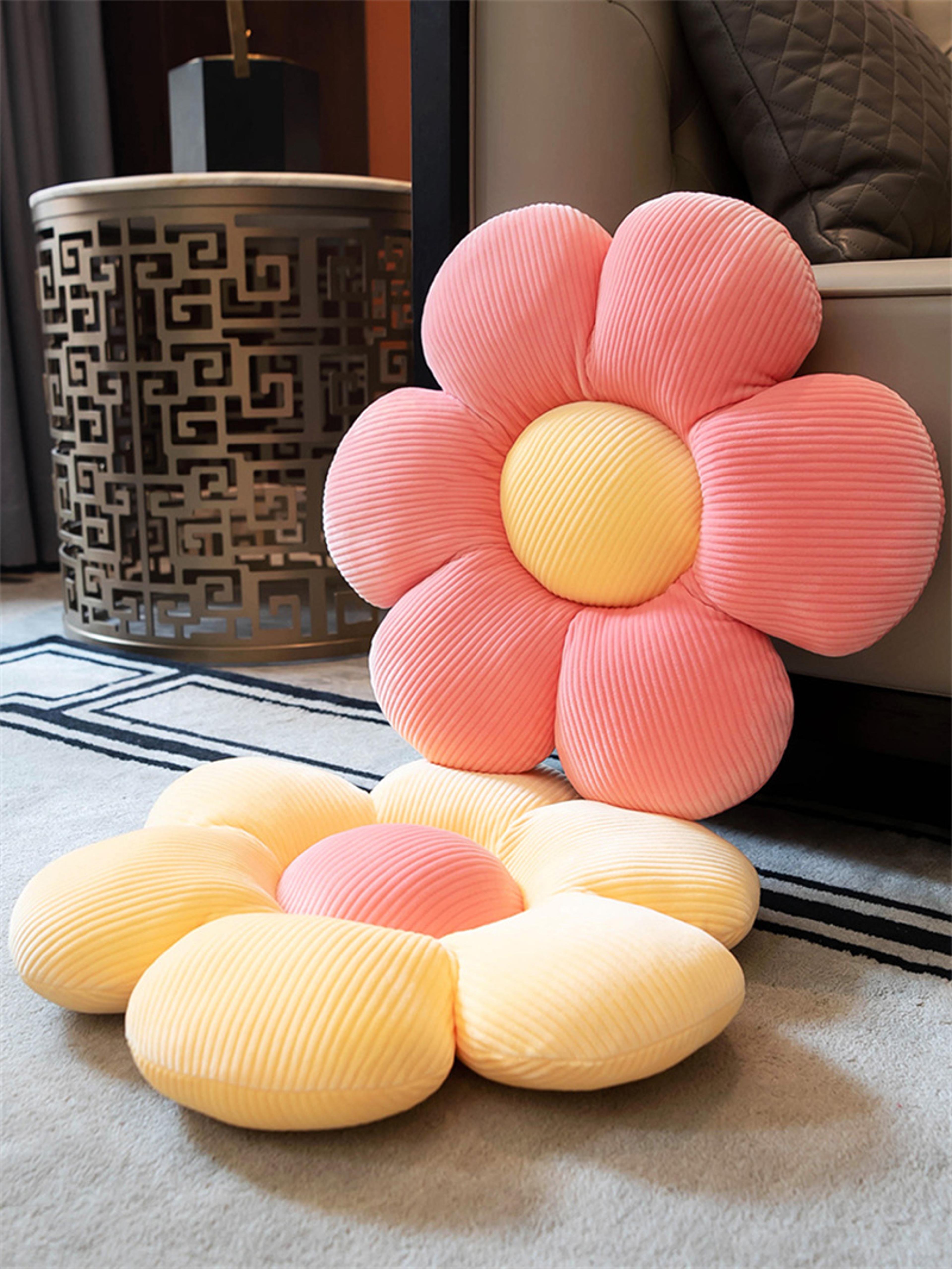 Plush Six Petal Flower Cushion For Kids Bedroom  Bay Window Seating 2