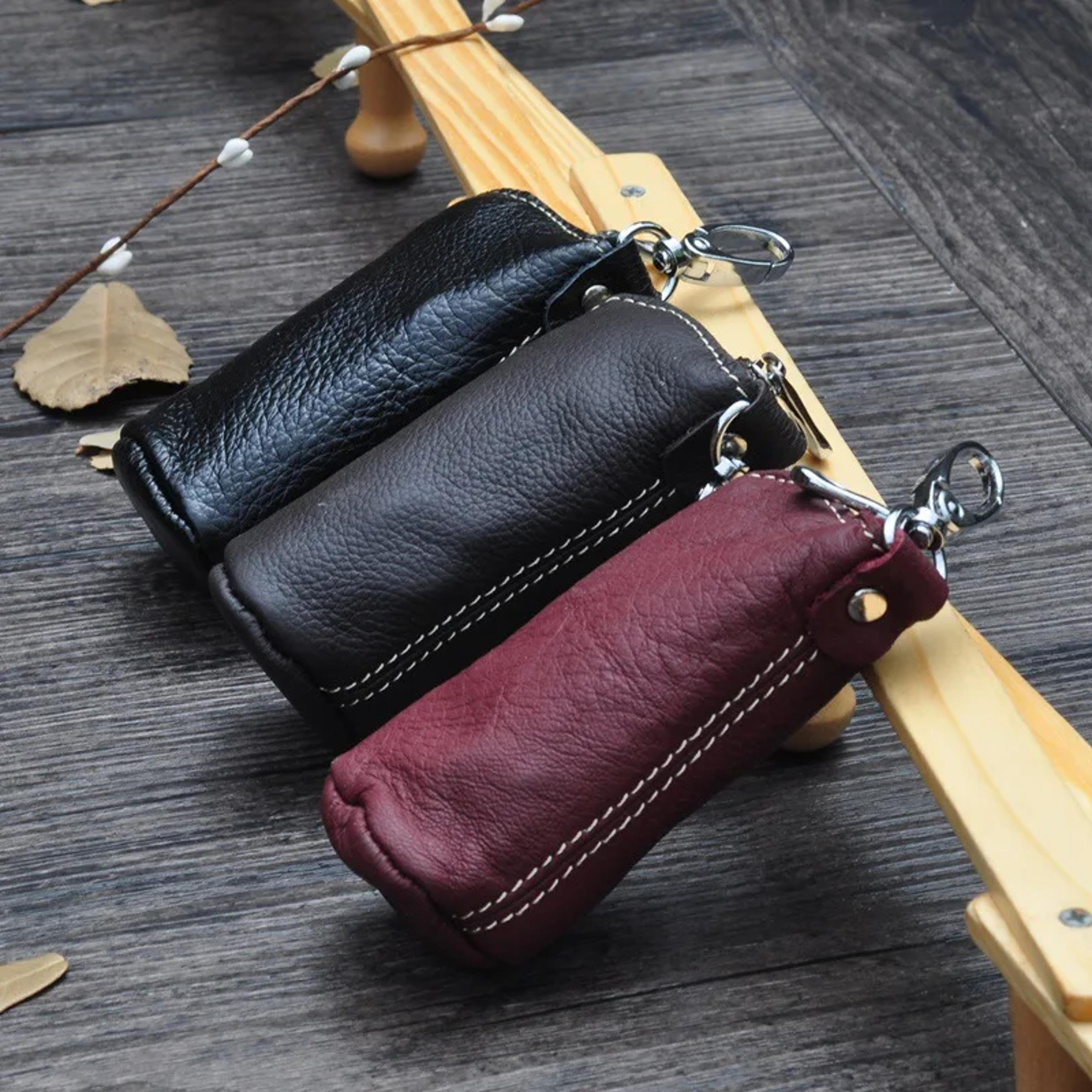 Premium Leather Key Case Stylish Car  Home Key Holder Pouch 3
