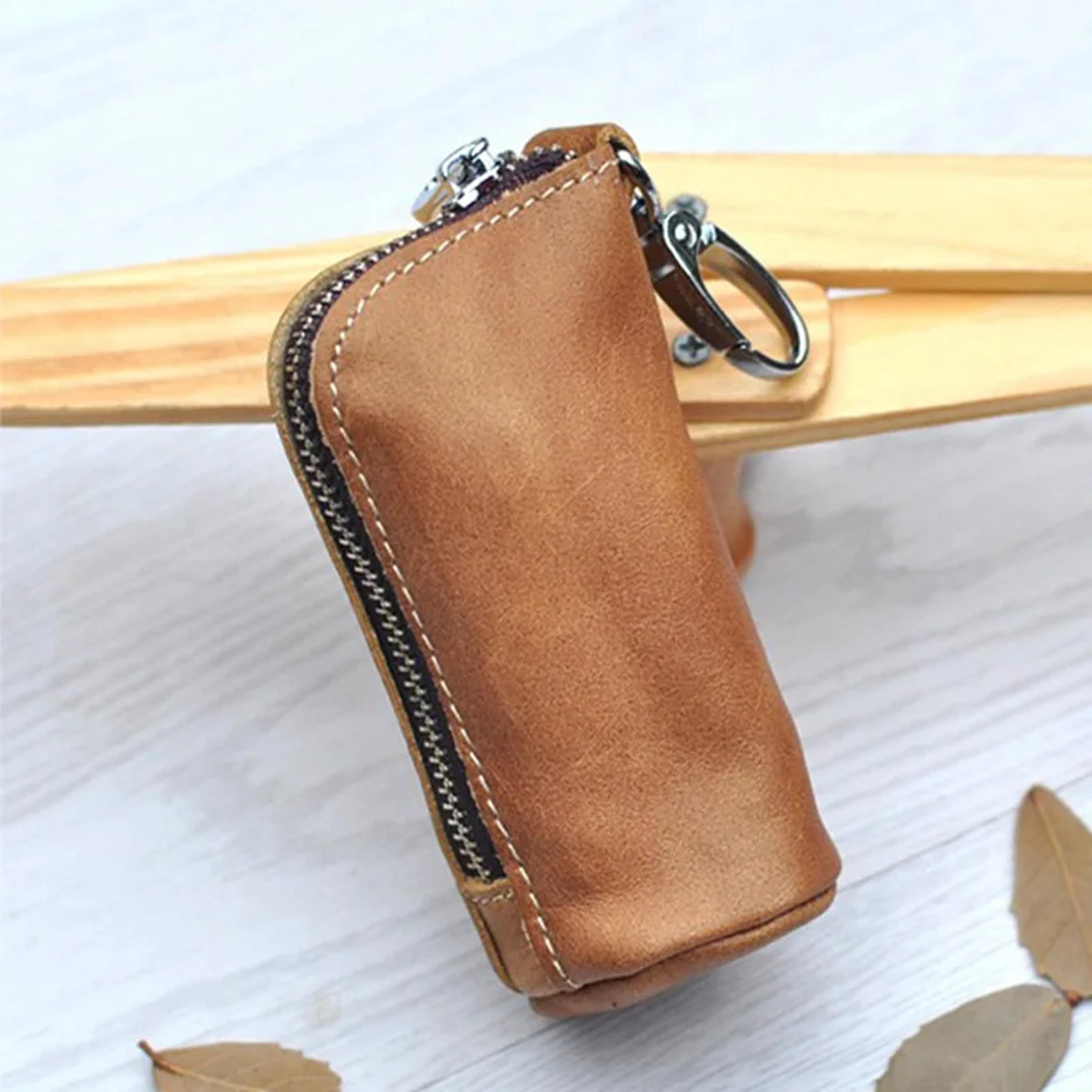 Premium Leather Key Case Stylish Car  Home Key Holder Pouch 4