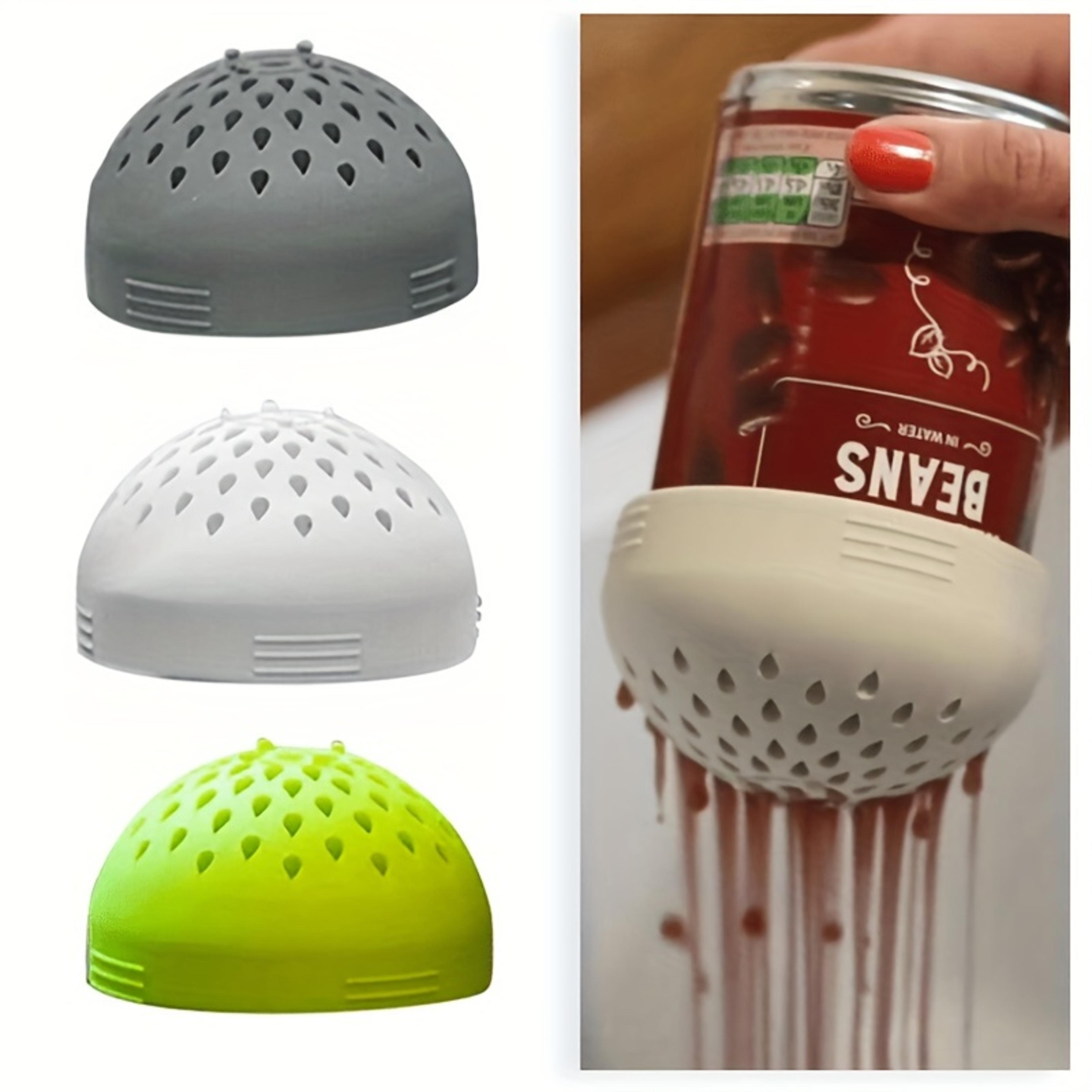 silicone mini can strainer & kitchen sieve compact food mesh filter for easy draining