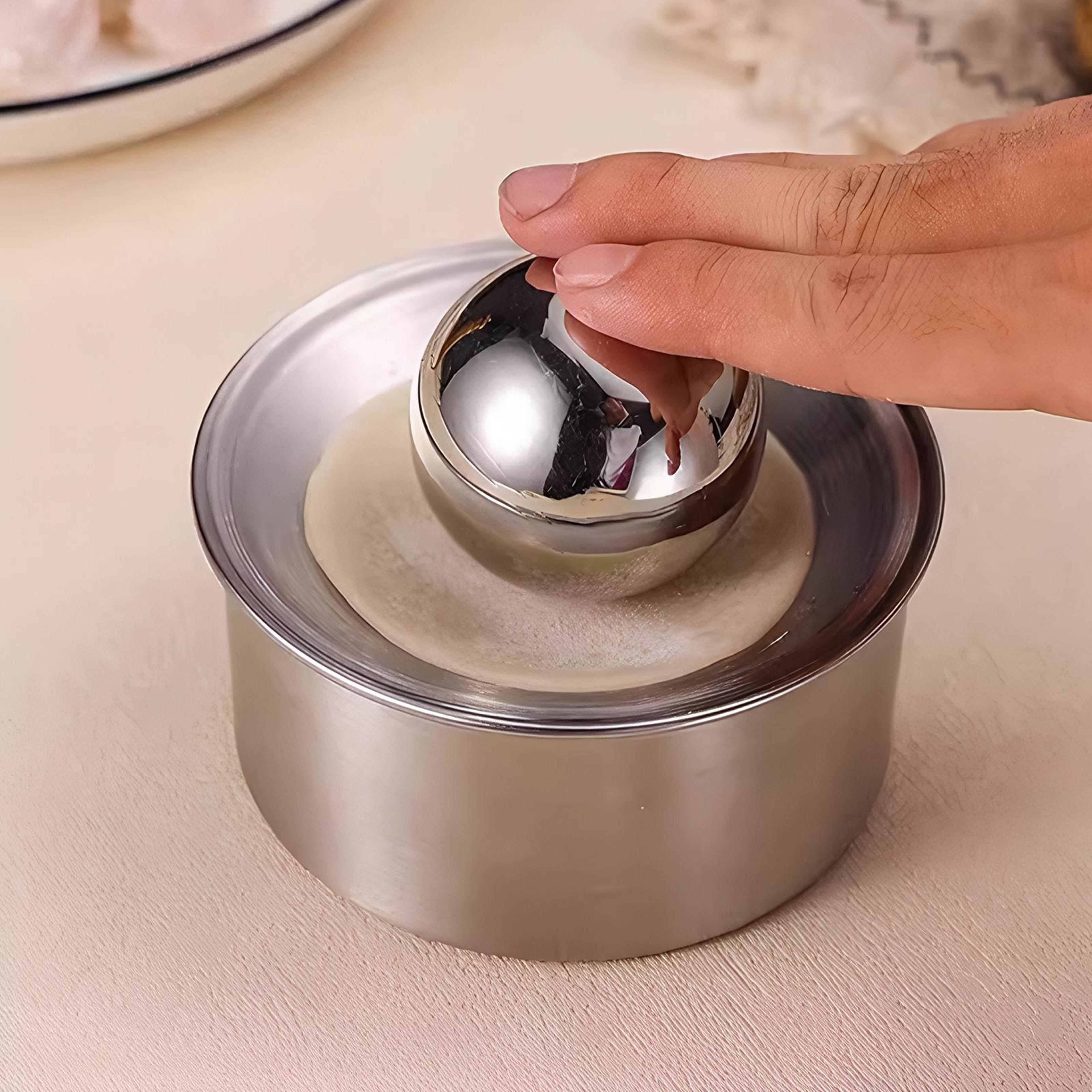 Premium Stainless Steel Dumpling Maker Press Dough Wrapper  Ravioli Mold Tool 2