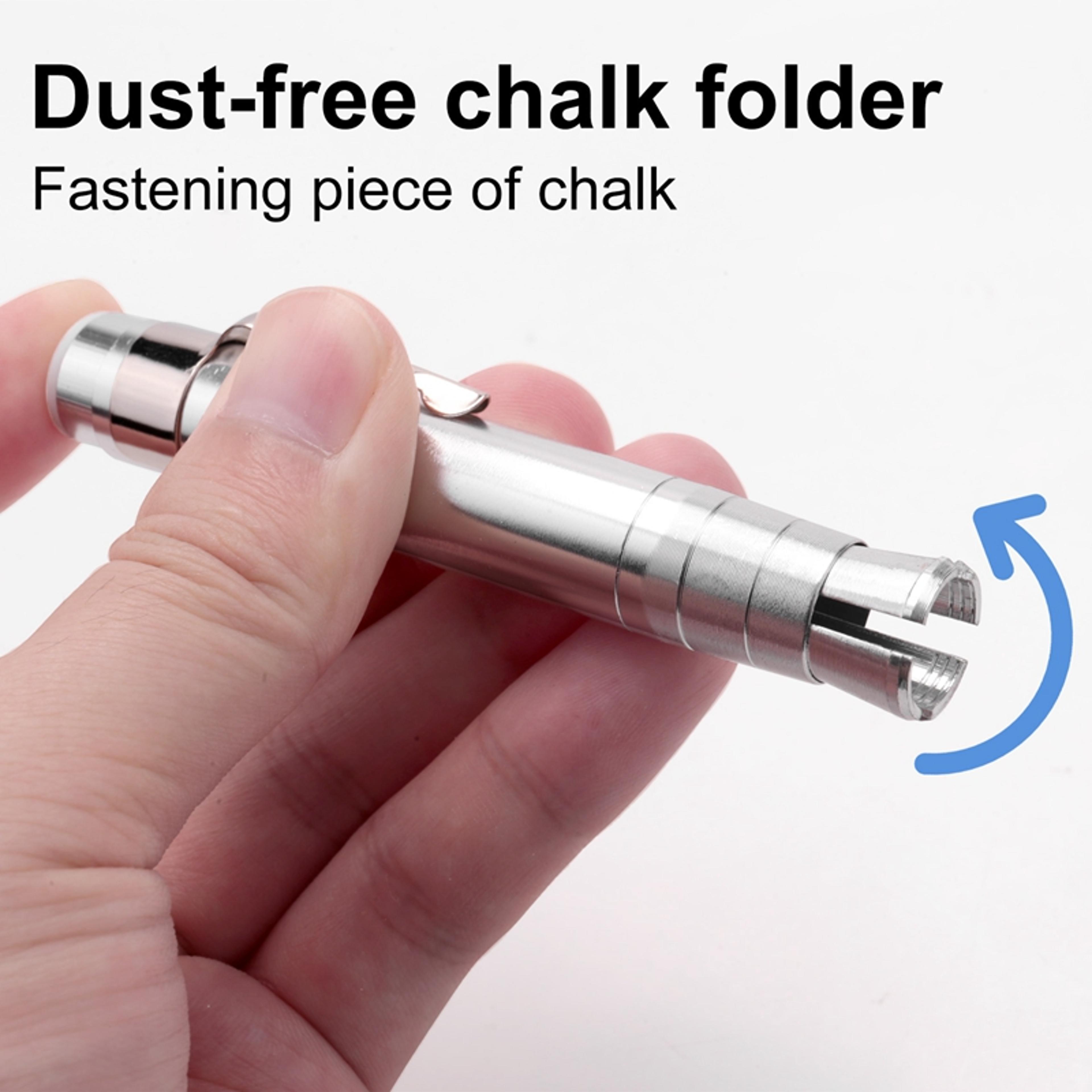 Silver Aluminum Alloy Chalk Holder For Teachers And Chalkboard Writing 4