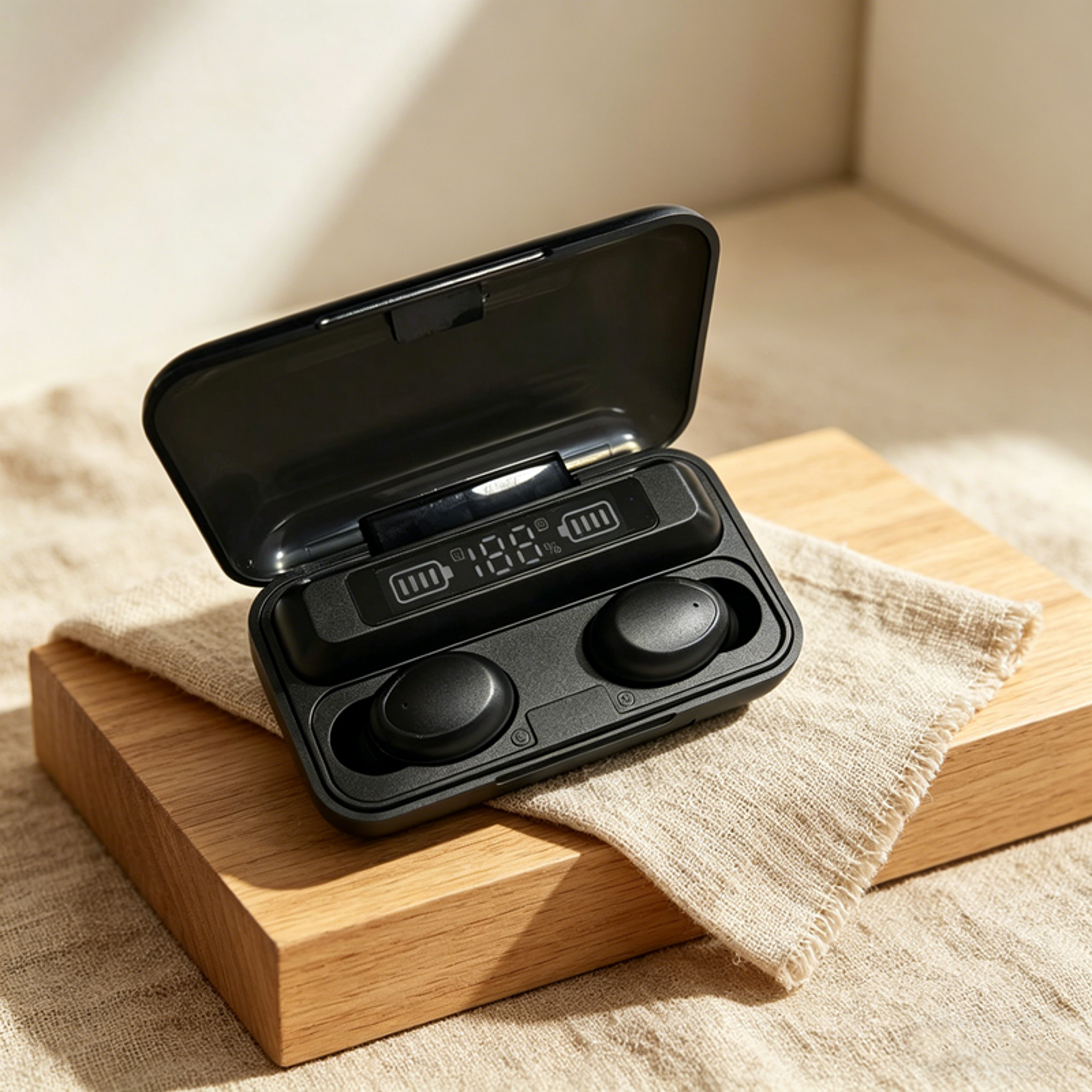 wireless bluetooth earbuds with high bass and touch control