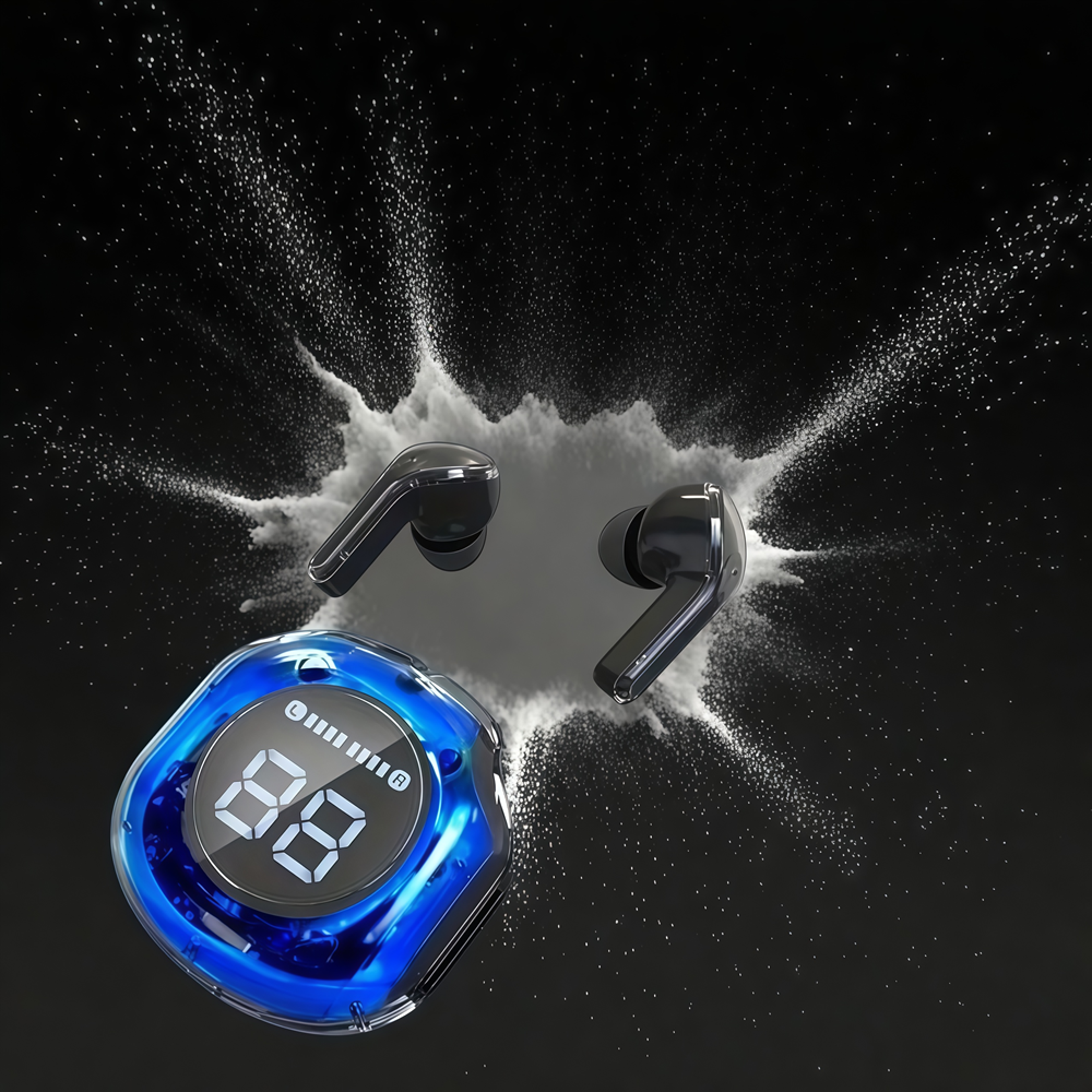 premium bluetooth wireless earbuds with noise cancelling & bass rich sound