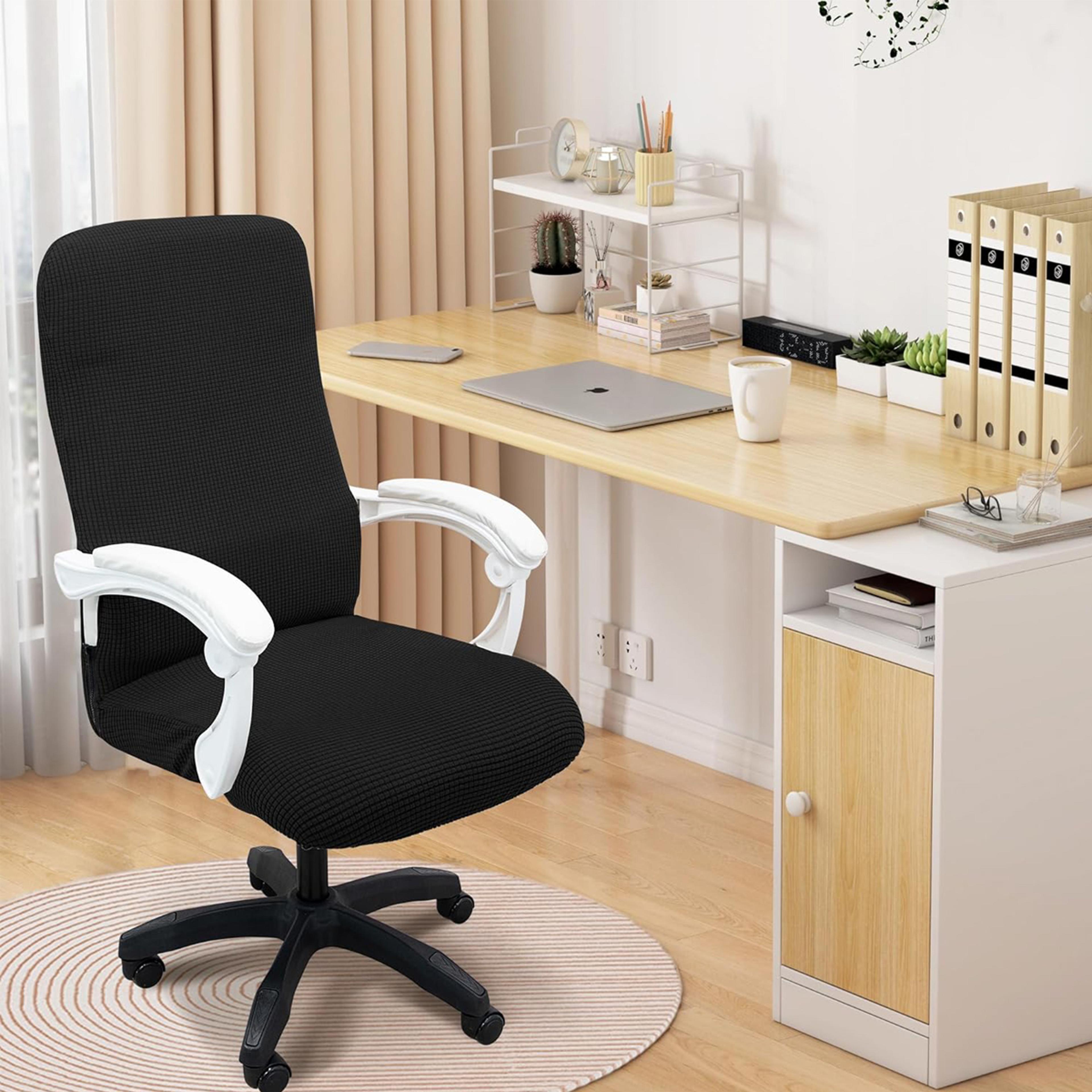 Premium Stretchable Office Chair Cover Dustproof  Pet Scratch Resistant 3